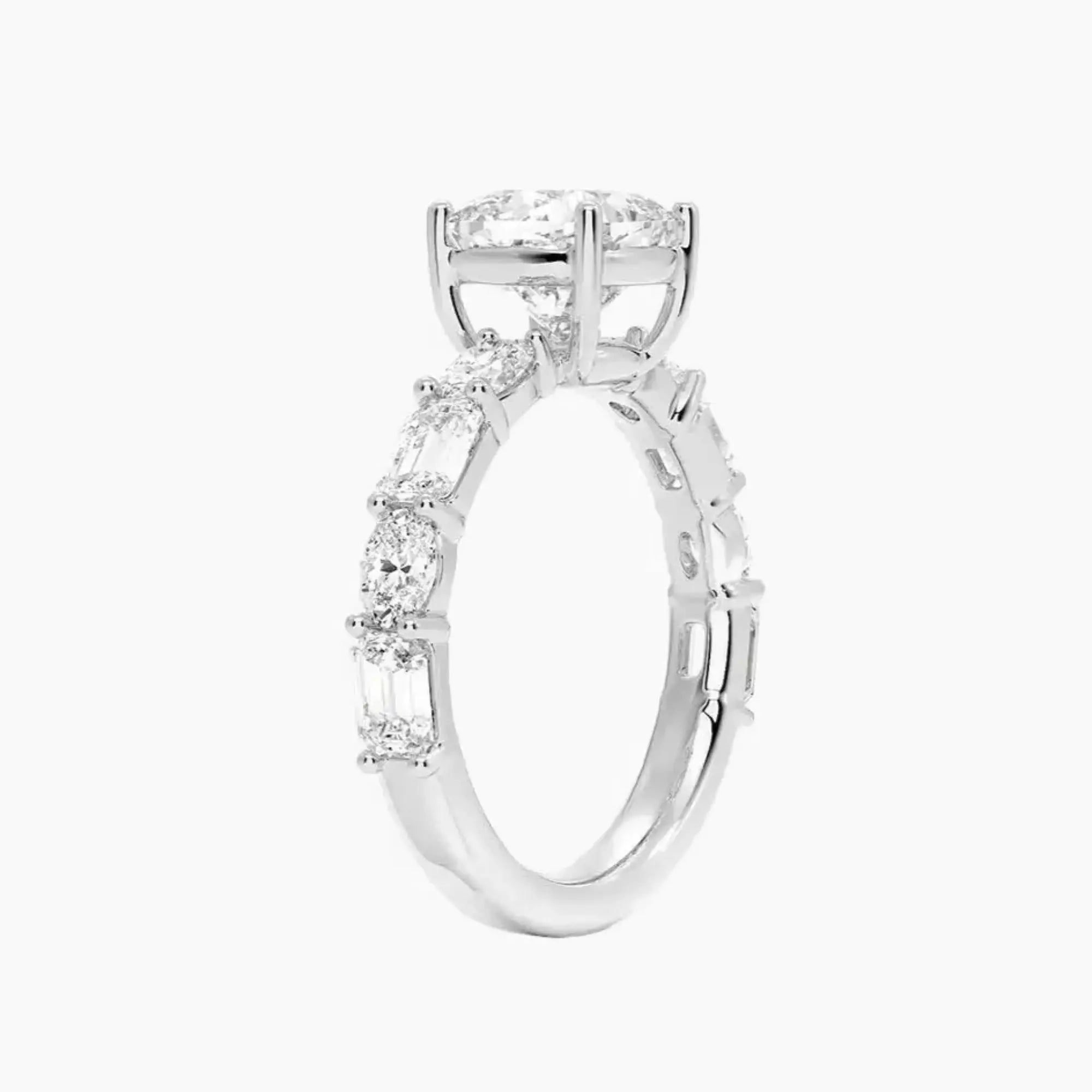 Ariadne Cushion Designer 3 Carat Lab Grown Diamond Engagement Ring in 18K Yellow Gold