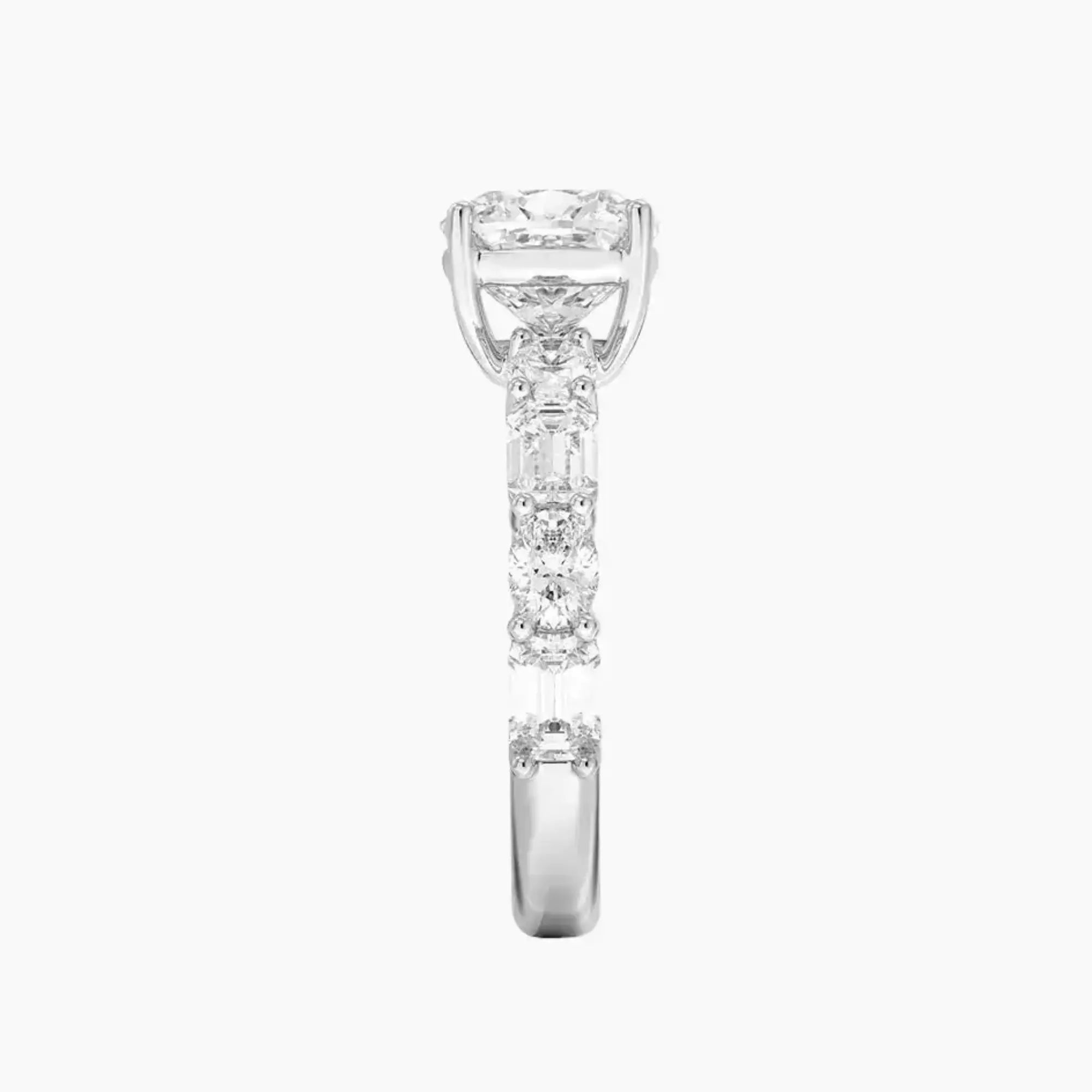 Ariadne Cushion Designer 2 Carat Lab Grown Diamond Engagement Ring in 14K Rose Gold
