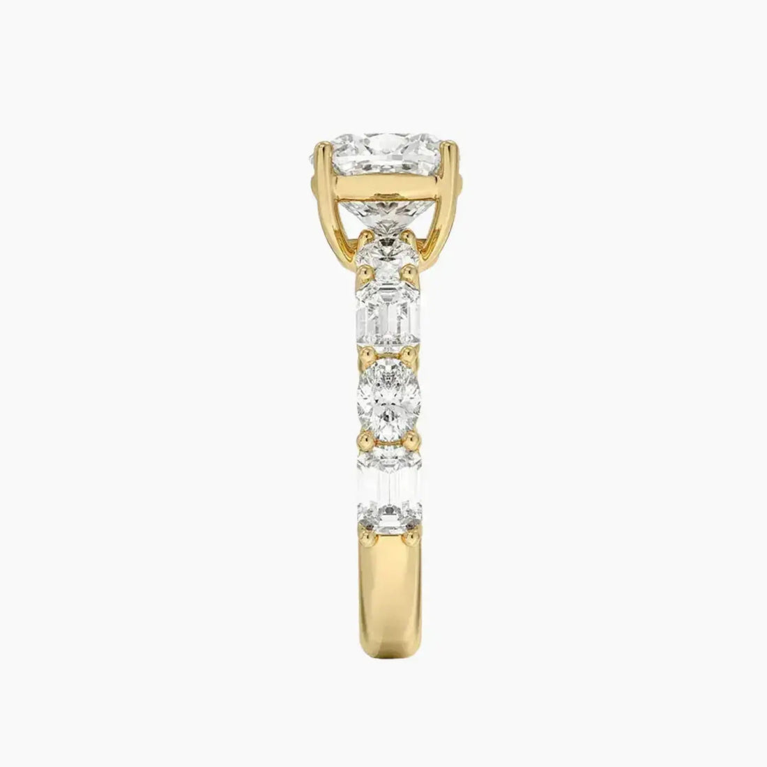 Ariadne Cushion Designer 1 Carat Lab Grown Diamond Engagement Ring in 14K Rose Gold