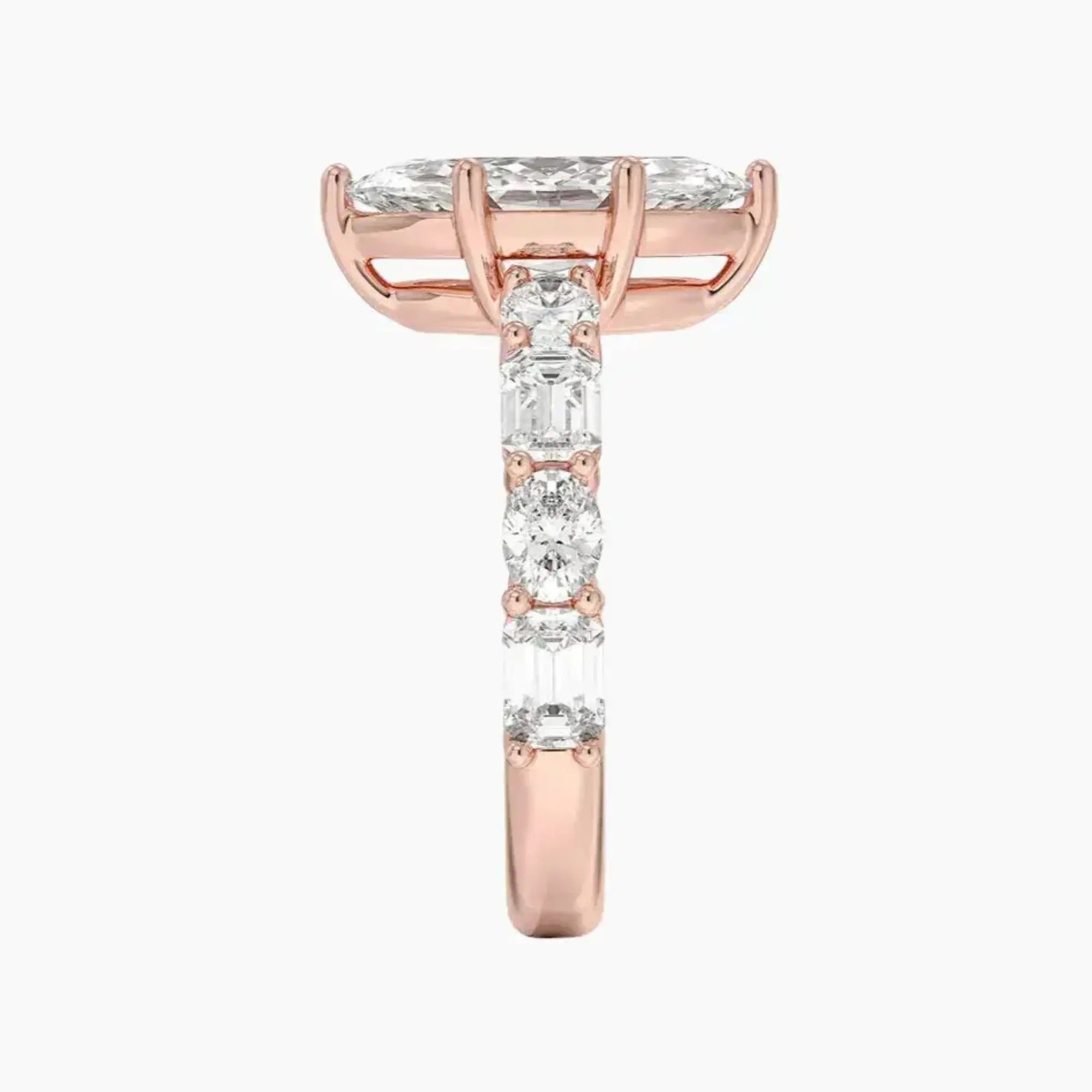 Ariadne Marquise Designer 1.5 Carat Lab Grown Diamond Engagement Ring in 14K Yellow Gold