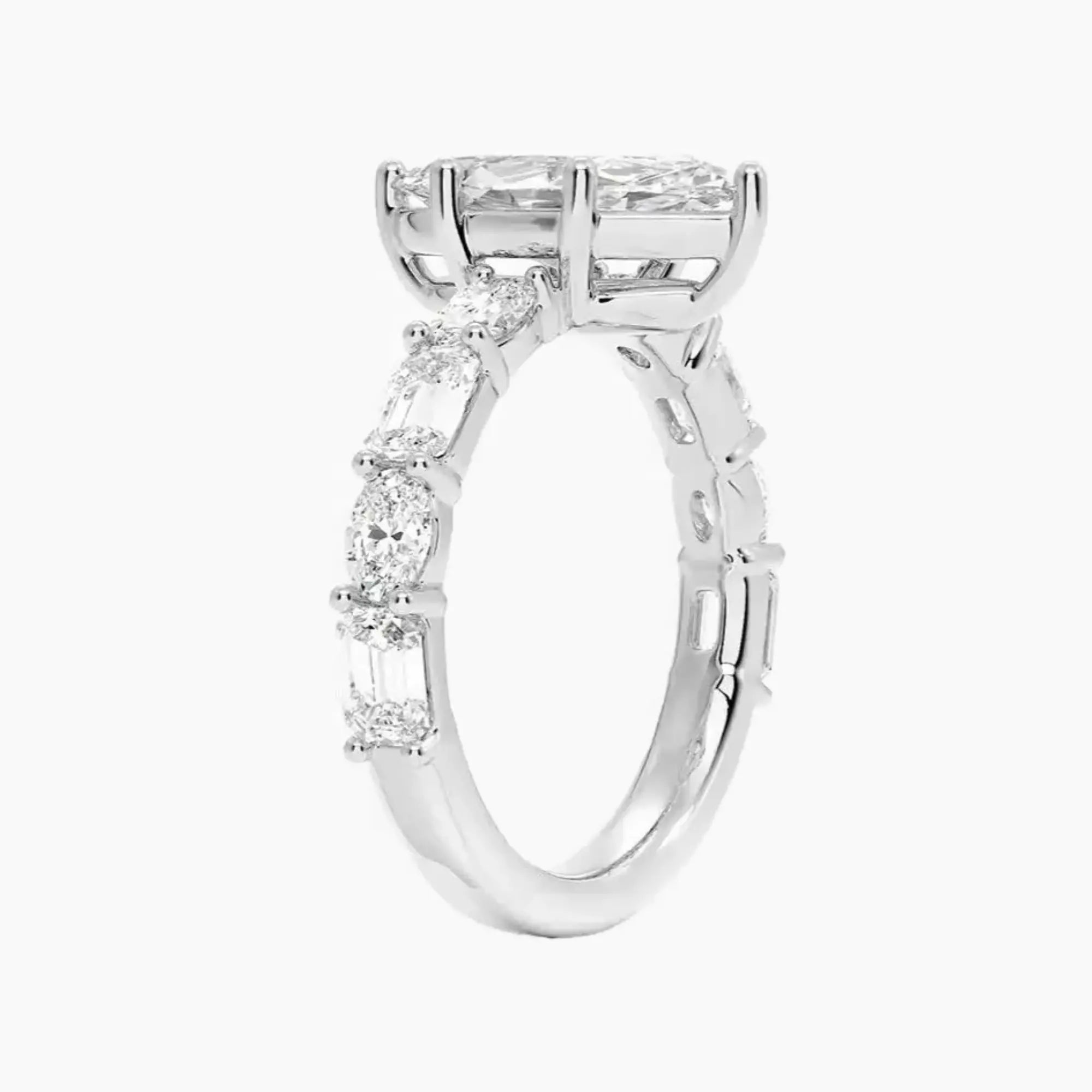 Ariadne Marquise Designer 2 Carat Lab Grown Diamond Engagement Ring in 14K Rose Gold