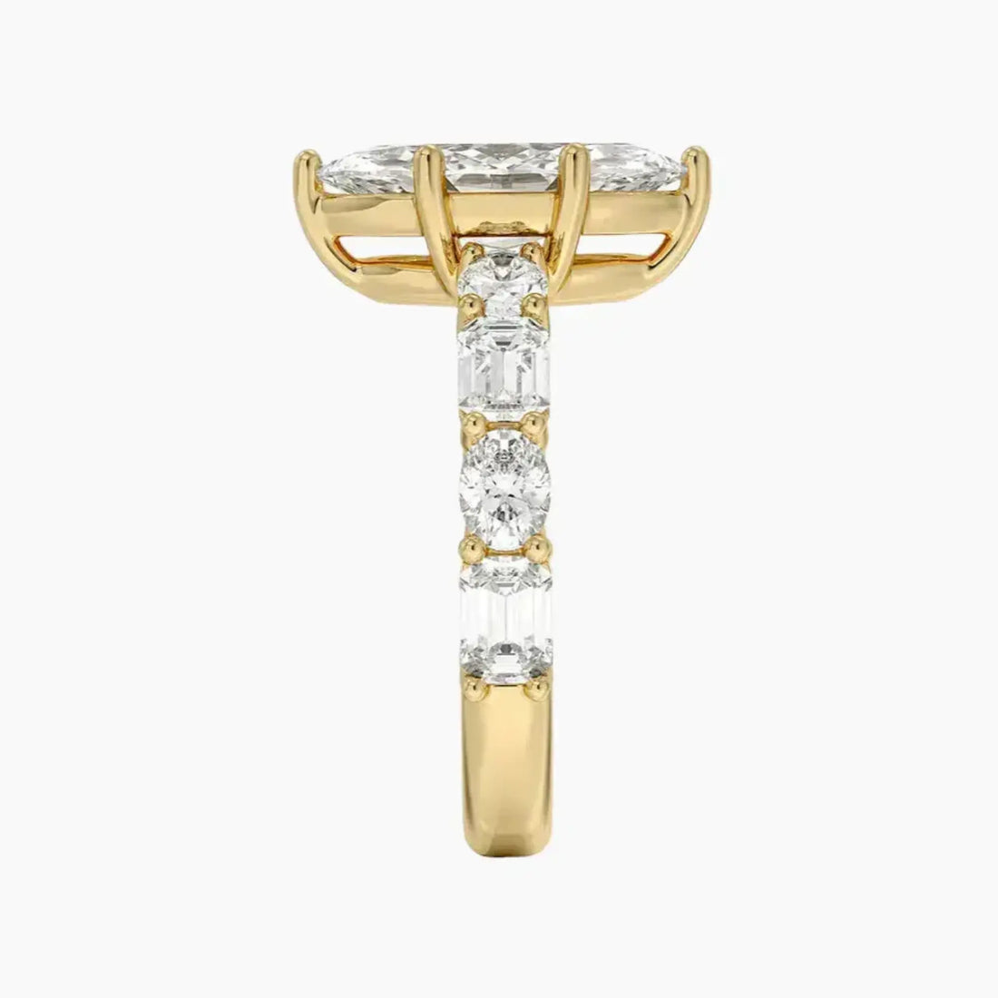 Ariadne Marquise Designer 1.5 Carat Lab Grown Diamond Engagement Ring in 18K Rose Gold