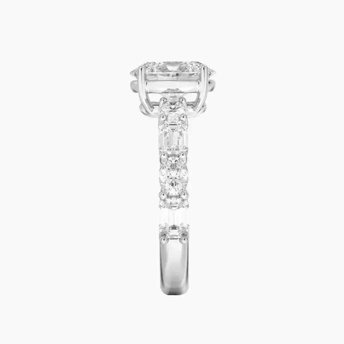 Ariadne Oval Designer 2.5 Carat Lab Grown Diamond Engagement Ring in 14K Rose Gold