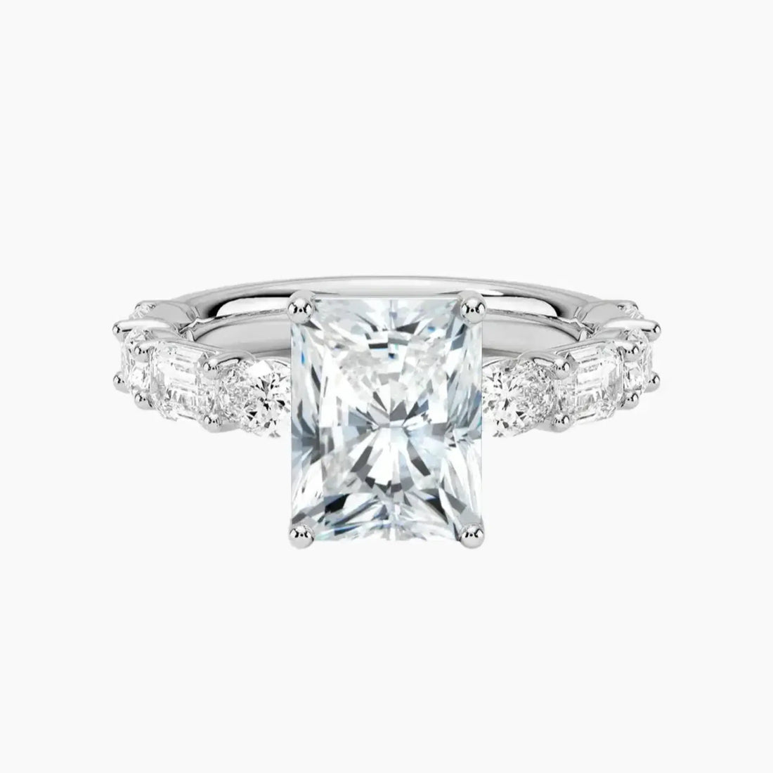 Ariadne Radiant Designer 1.5 Carat Lab Grown Diamond Engagement Ring in 14K Rose Gold