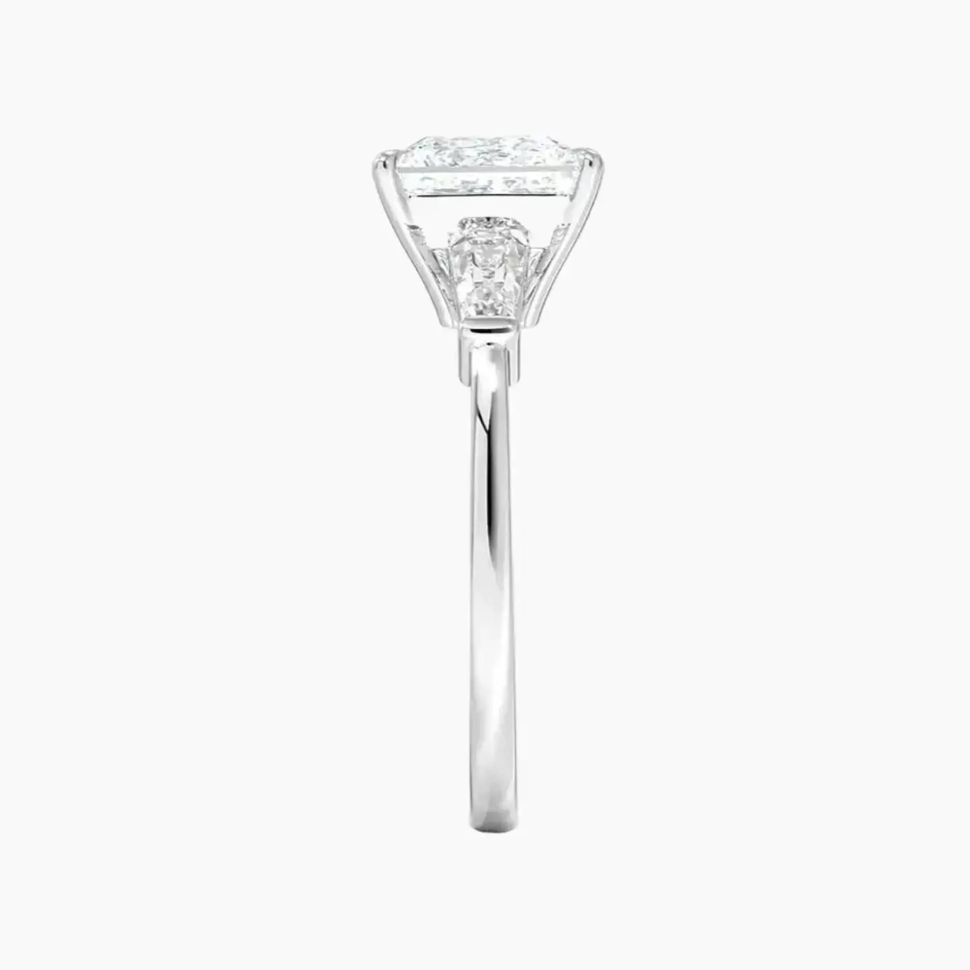Nyx Princess Three Stone 1 Carat Lab Grown Diamond Engagement Ring in 18K Yellow Gold