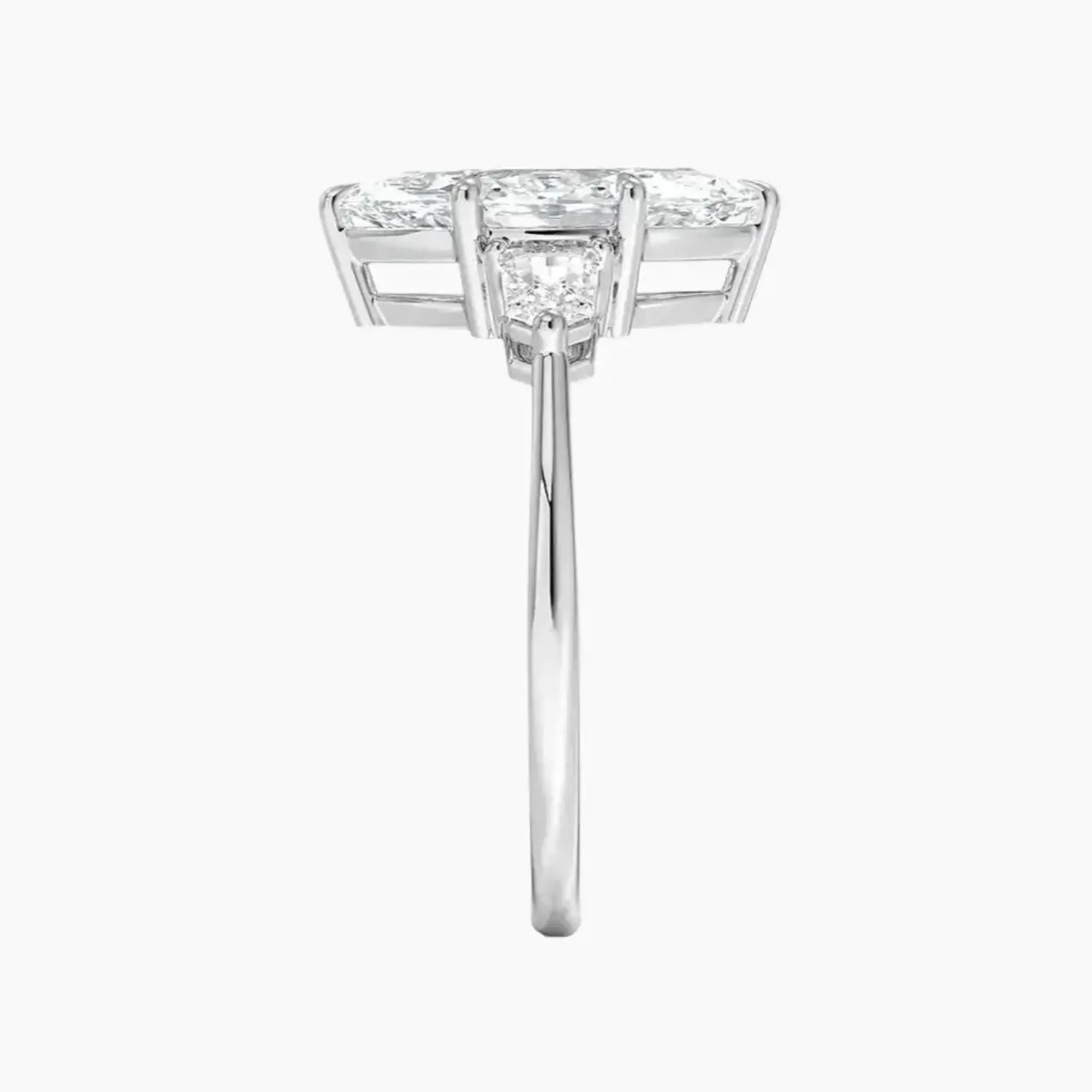 Thalassa Marquise Three Stone 1.5 Carat Lab Grown Diamond Engagement Ring in 18K White Gold