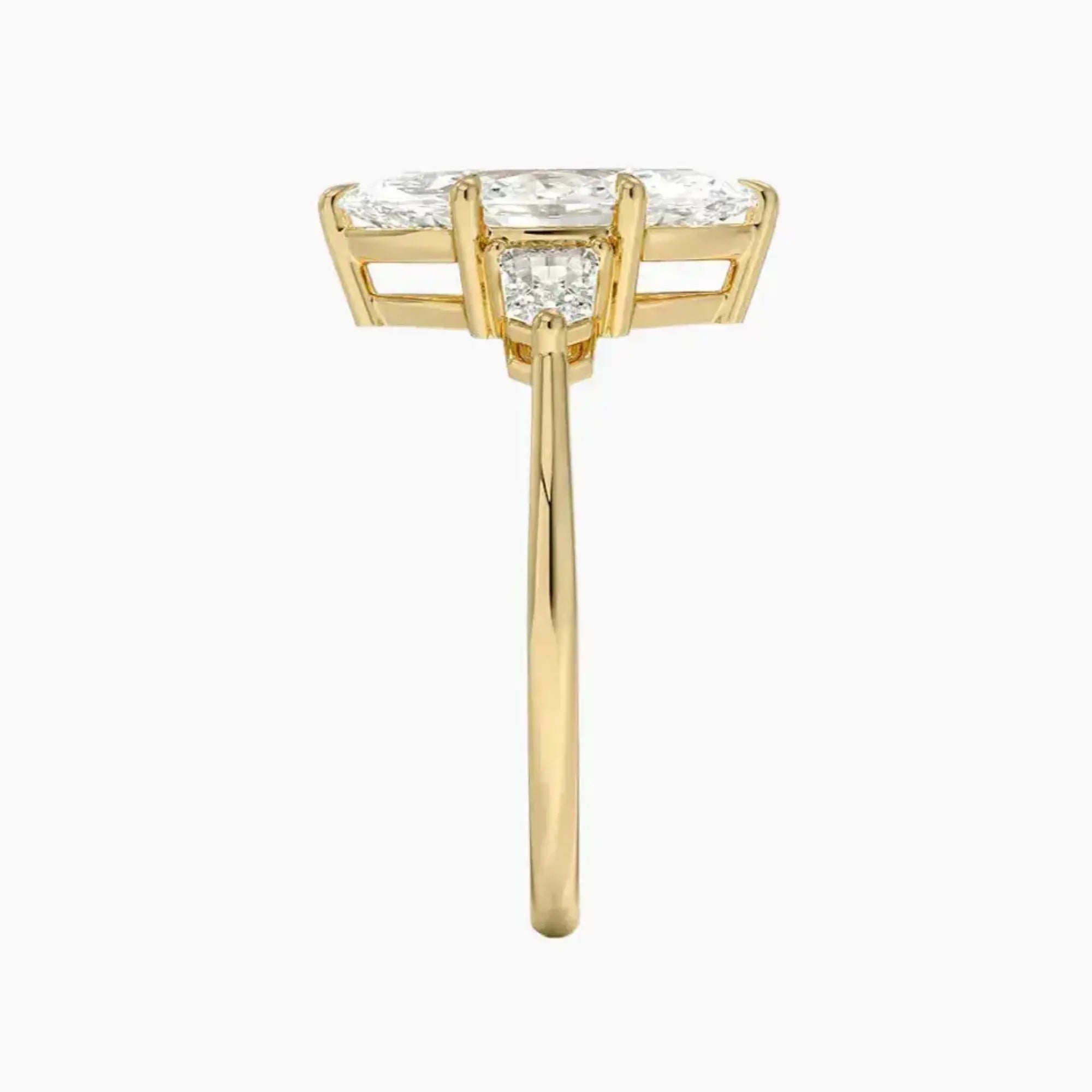 Thalassa Marquise Three Stone 1.5 Carat Lab Grown Diamond Engagement Ring in 18K White Gold