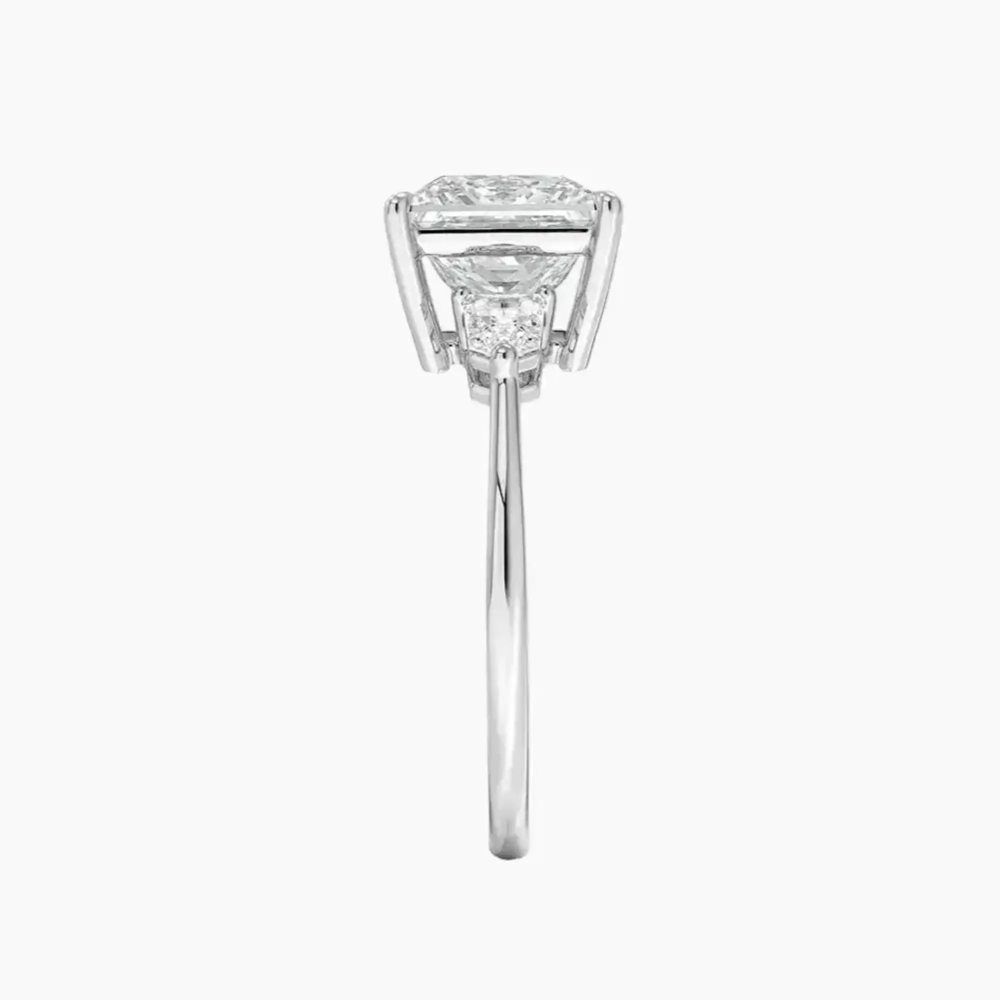 Thalassa Princess Three Stone 1.5 Carat Lab Grown Diamond Engagement Ring in 18K Rose Gold