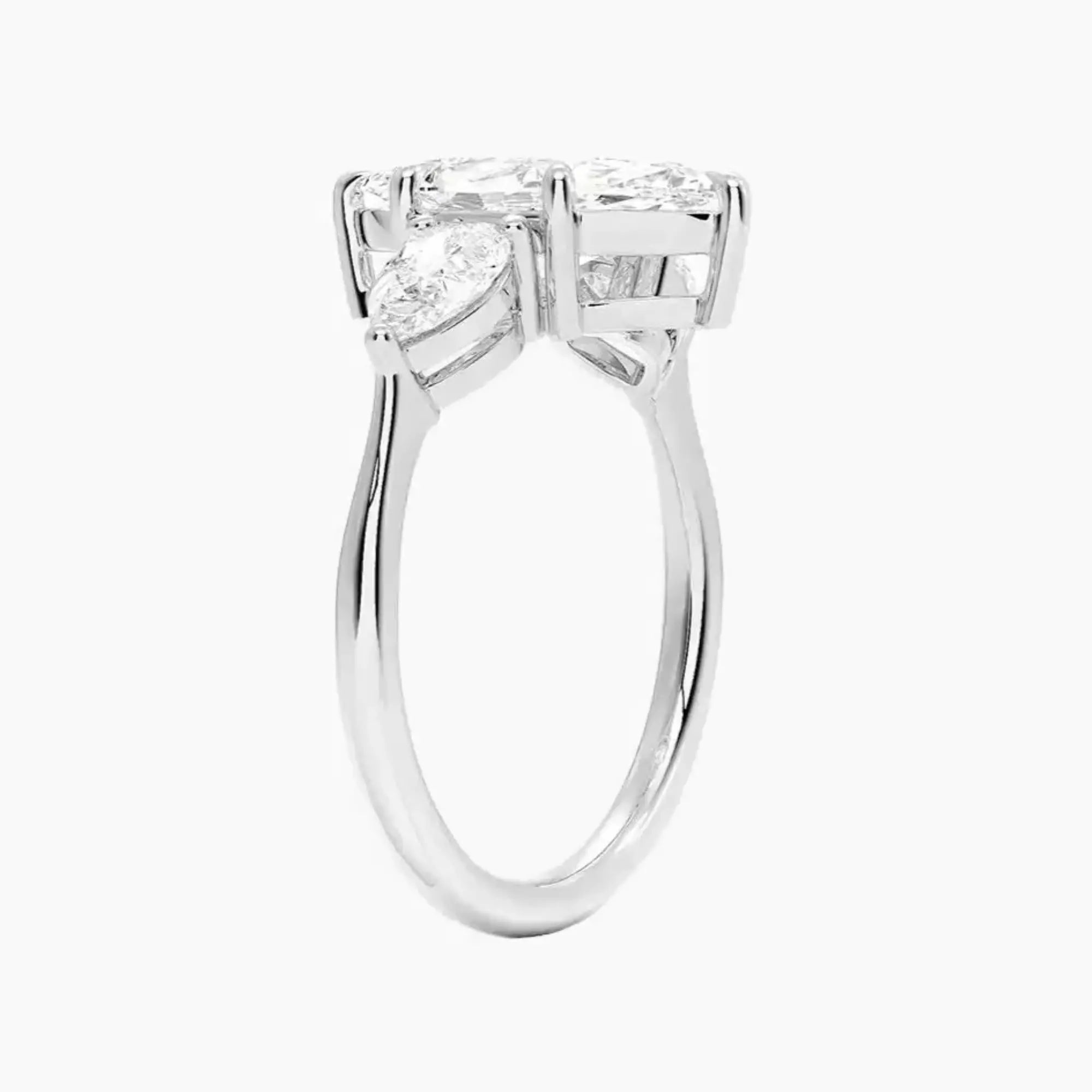 Calliope Marquise Three Stone 2 Carat Lab Grown Diamond Engagement Ring in 14K Yellow Gold