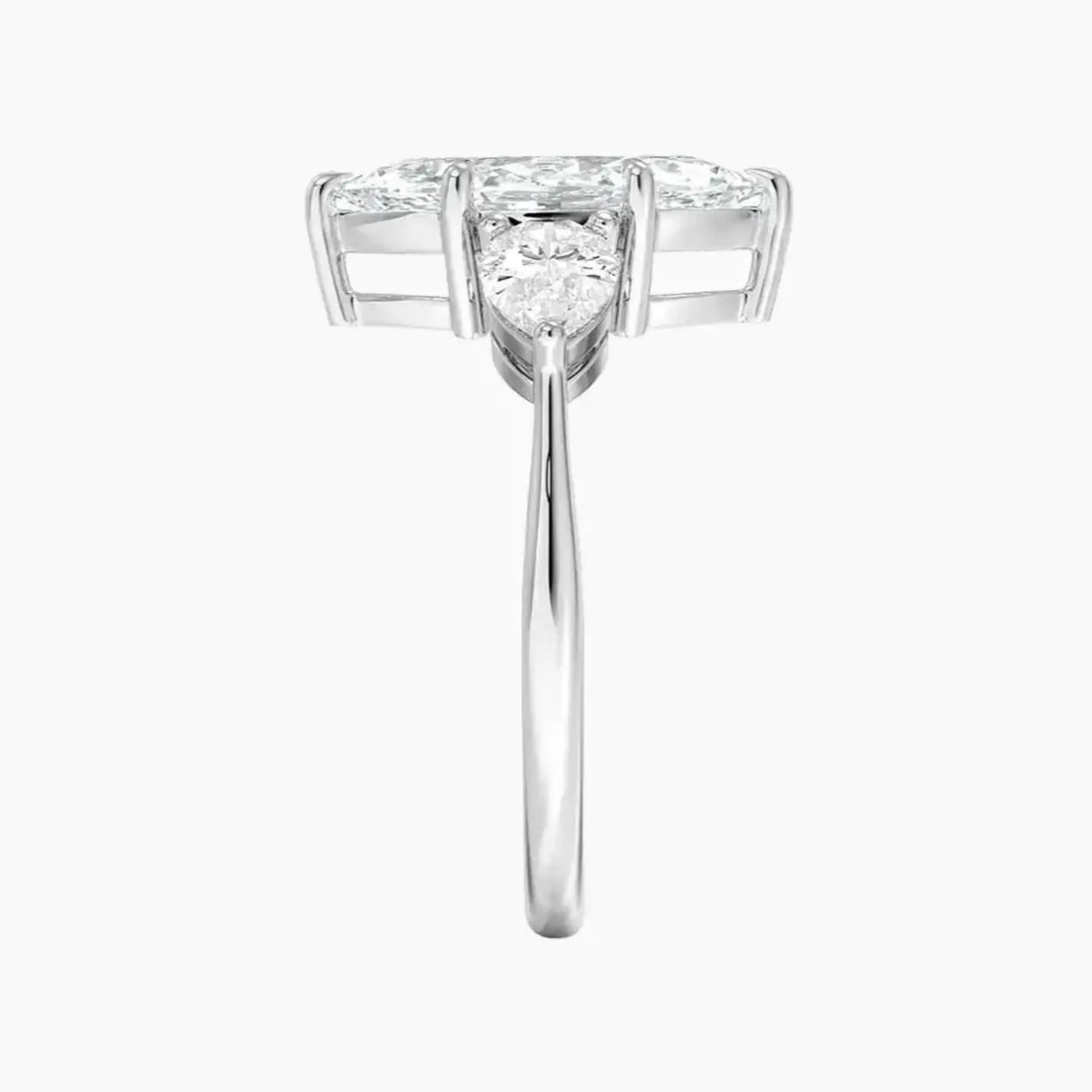 Calliope Marquise Three Stone 2 Carat Lab Grown Diamond Engagement Ring in 14K Yellow Gold
