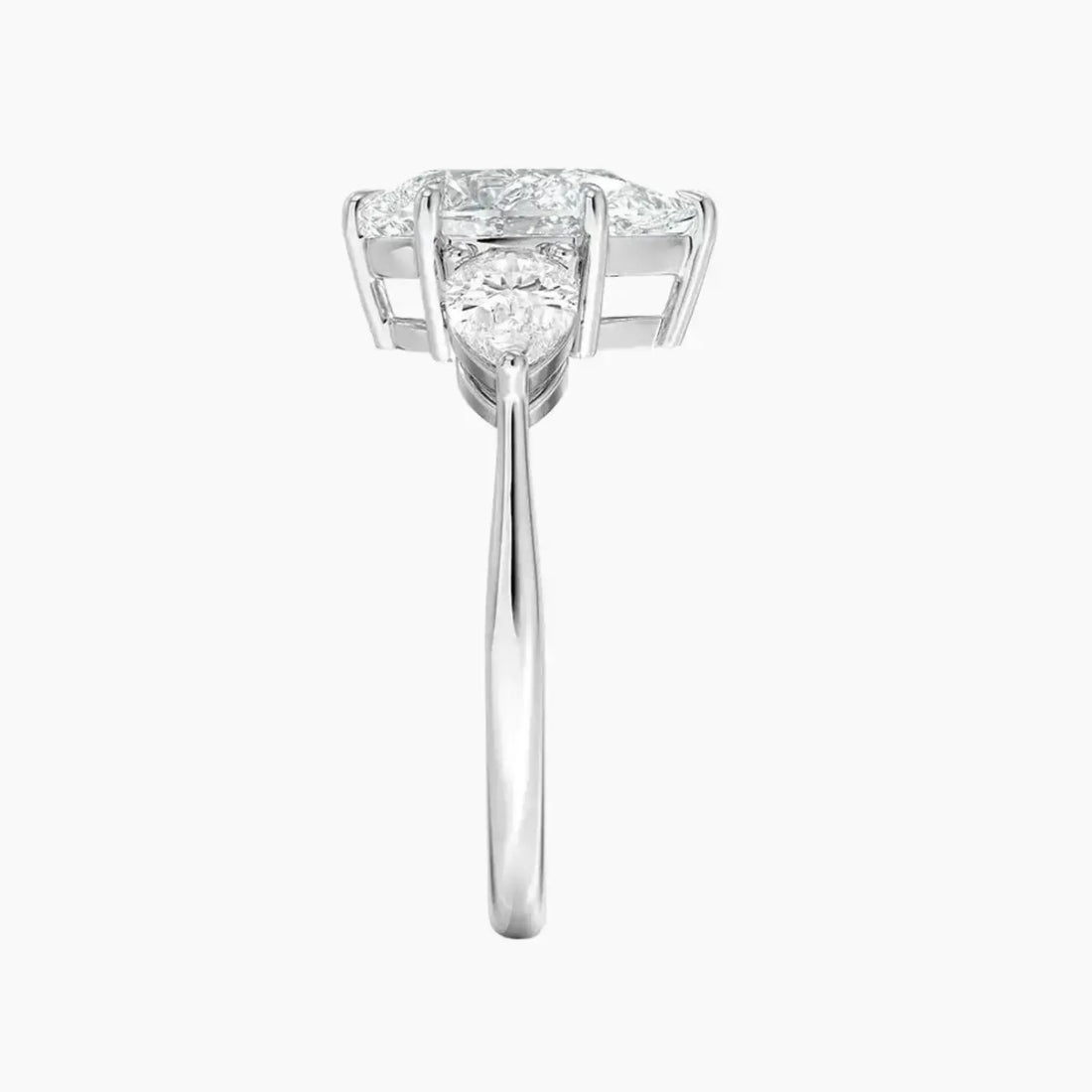 Calliope Pear Three Stone 1.5 Carat Lab Grown Diamond Engagement Ring in 14K Yellow Gold