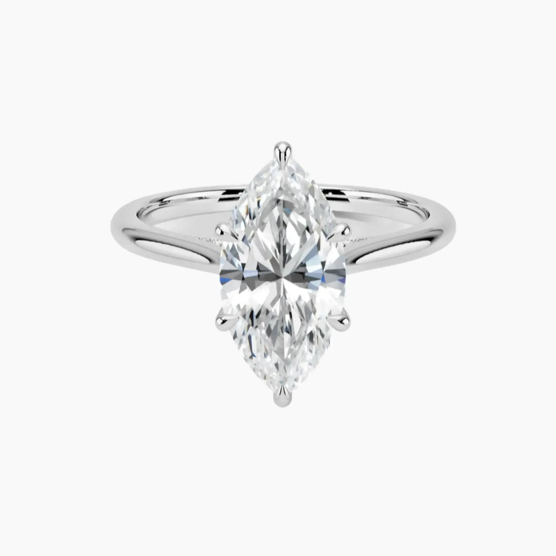 Hestia Marquise Hidden Halo 1.5 Carat Lab Grown Diamond Engagement Ring in 18K Yellow Gold