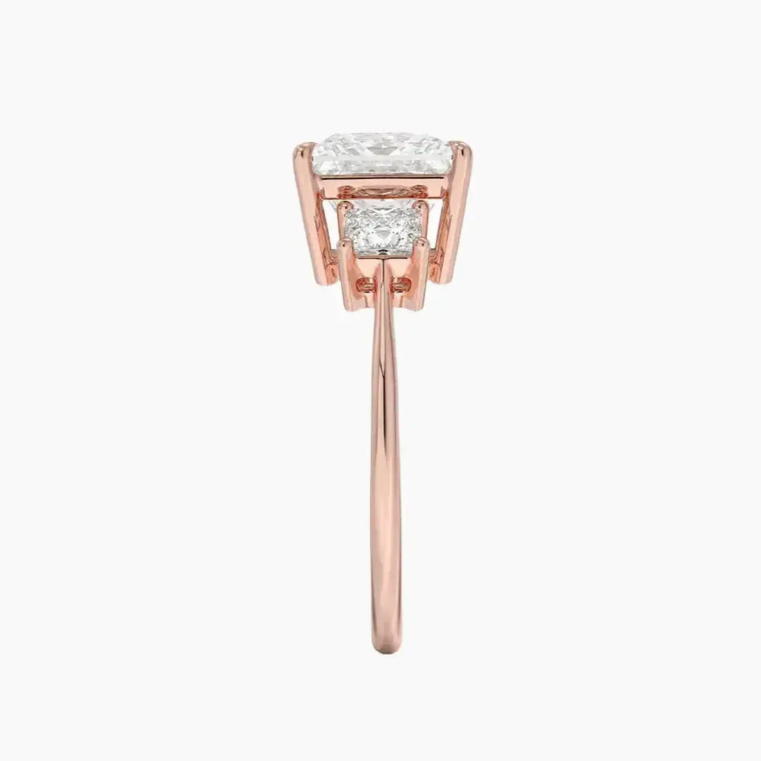 Vespera Princess Three Stone 1.5 Carat Lab Grown Diamond Engagement Ring in 14K Yellow Gold