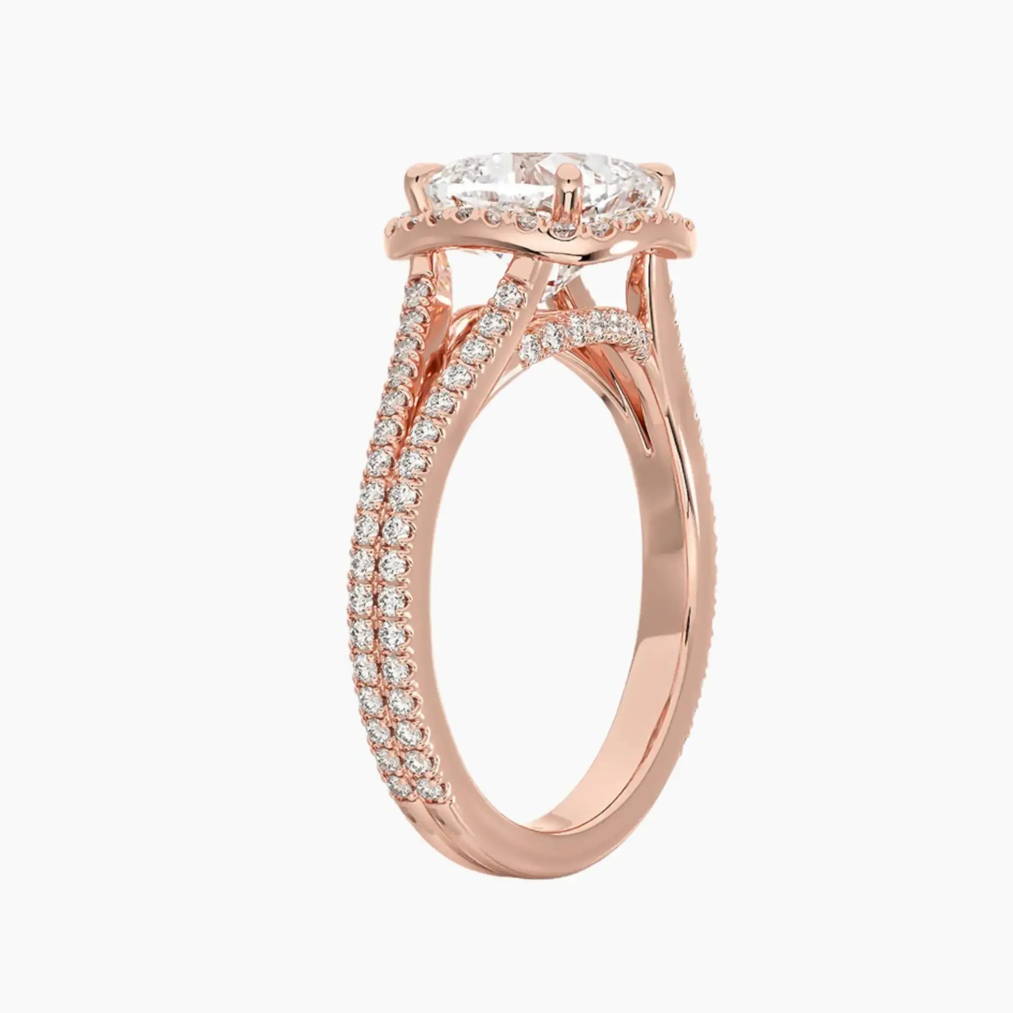 Zephyrine Cushion Designer 1 Carat Lab Grown Diamond Engagement Ring in 14K Yellow Gold