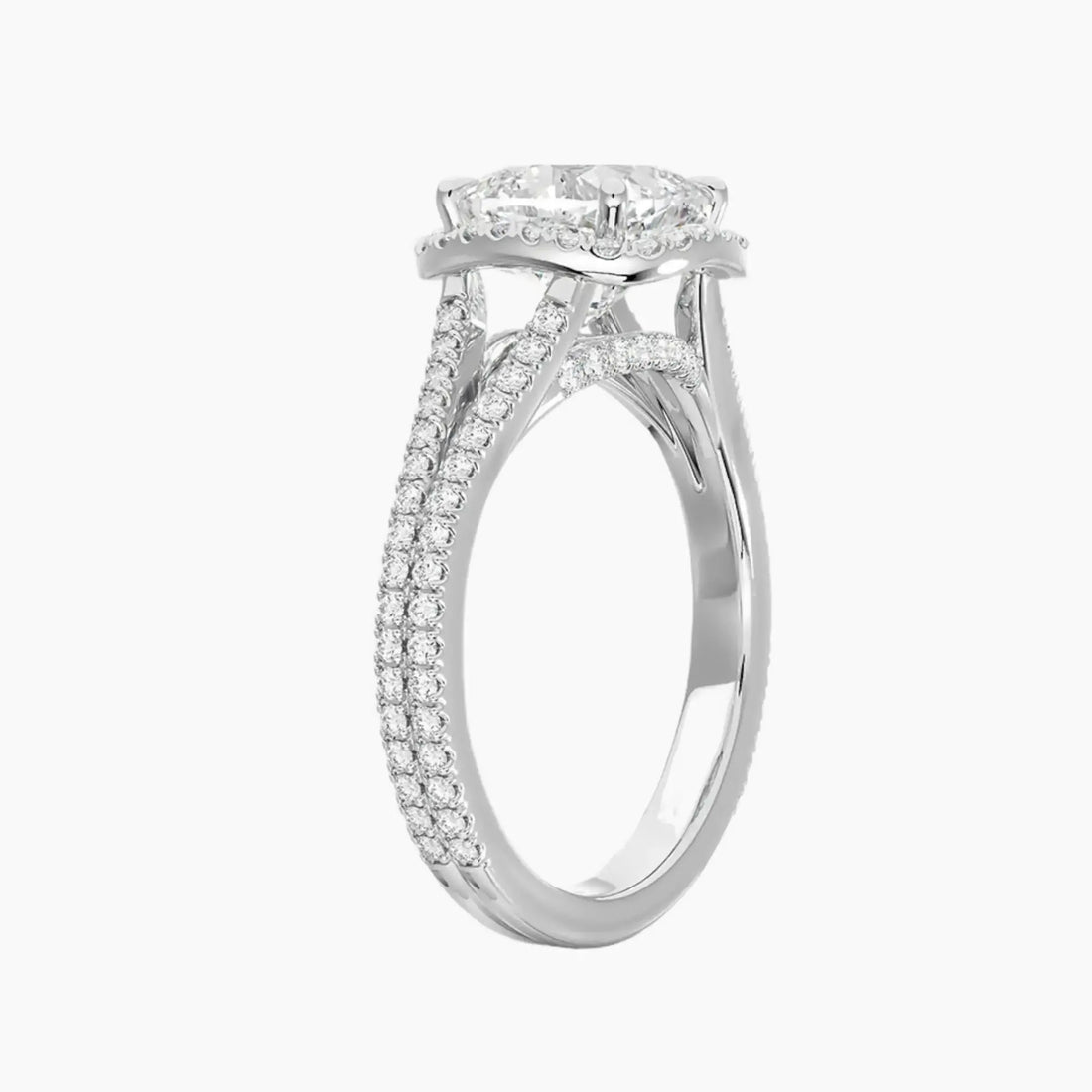 Zephyrine Cushion Designer Diamond Ring Setting in 18K Yellow Gold