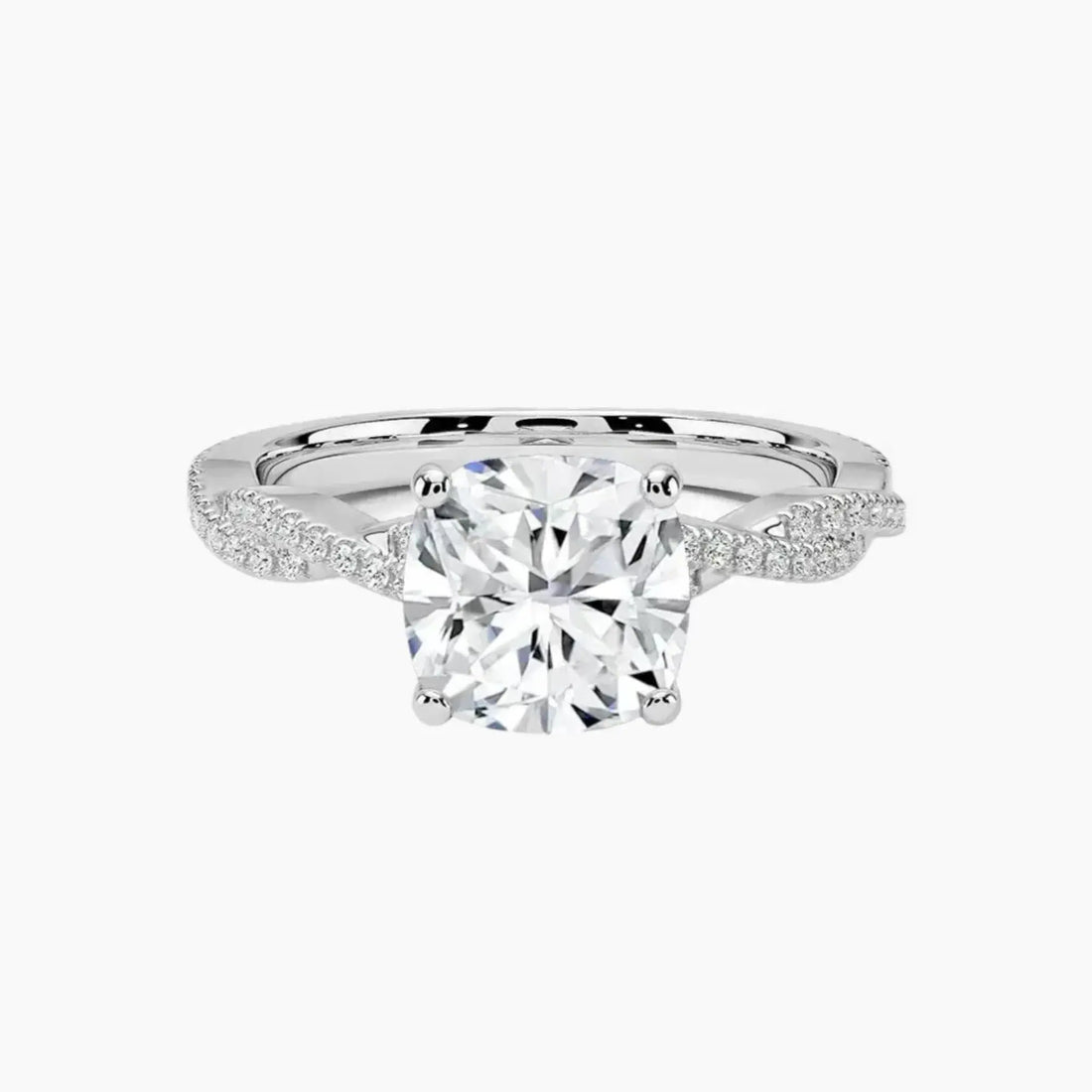 Briar Cushion Designer 1.5 Carat Lab Grown Diamond Engagement Ring in 18K Rose Gold