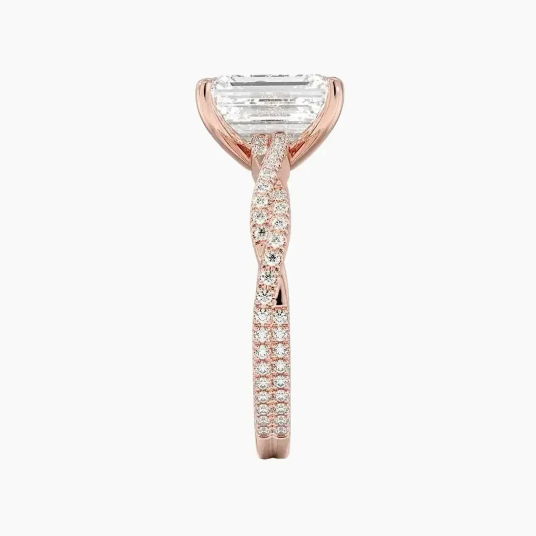 Briar Emerald Designer 3 Carat Lab Grown Diamond Engagement Ring in 14K Yellow Gold