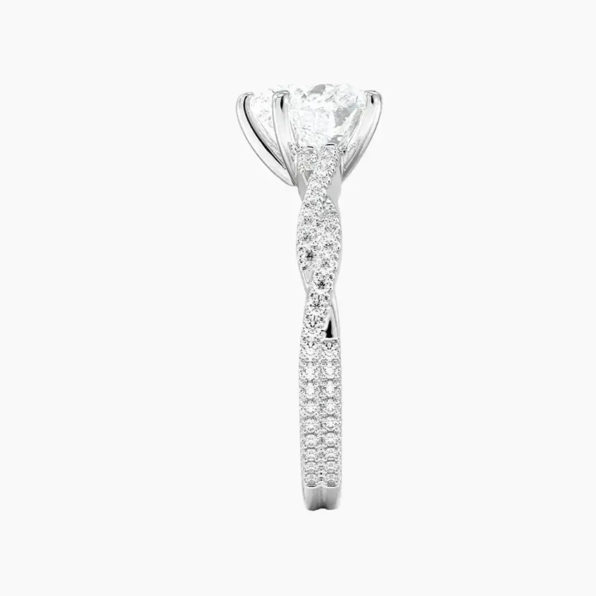 Briar Heart Designer 1.5 Carat Lab Grown Diamond Engagement Ring in 14K Rose Gold