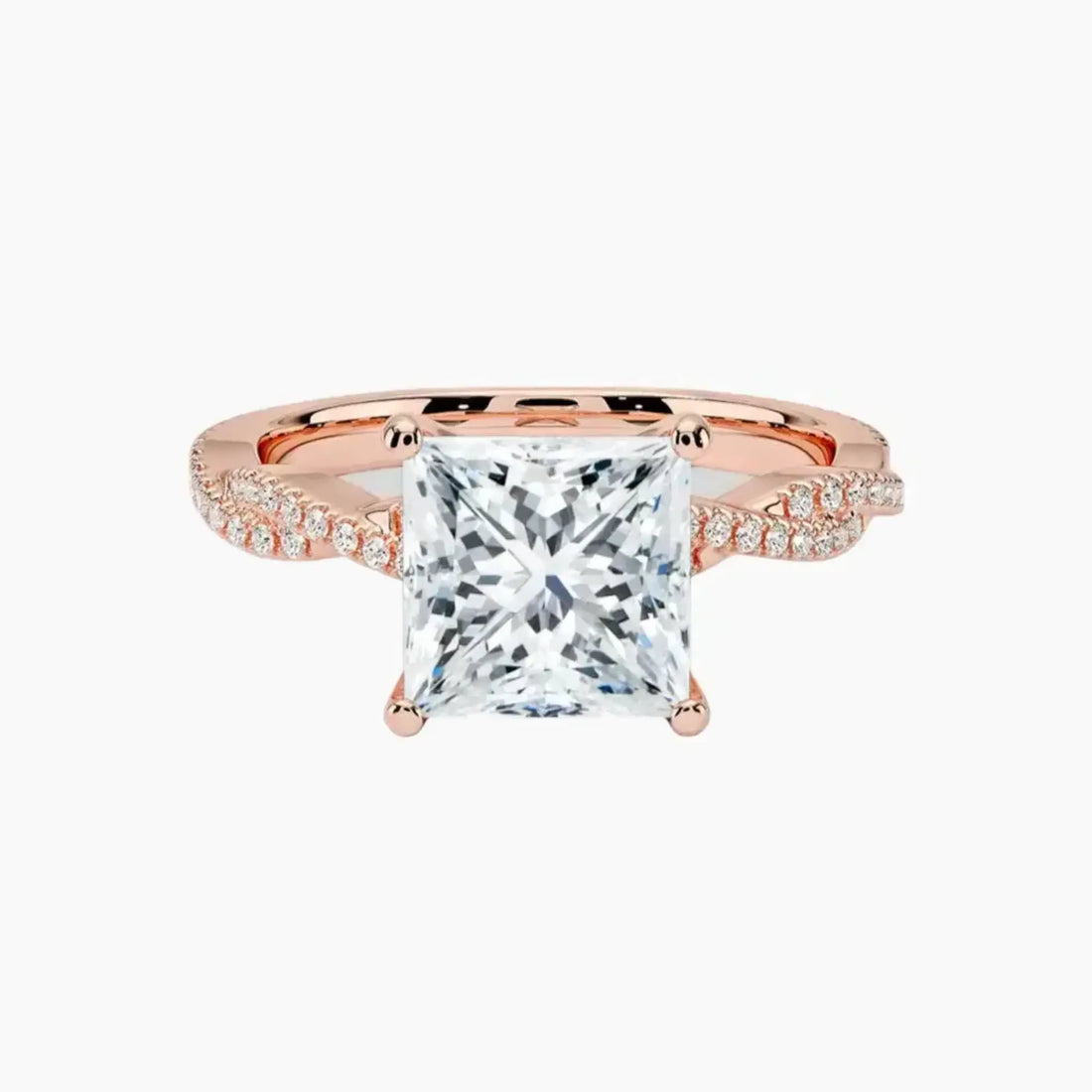 Cassia Princess Designer Diamond Ring Setting in 14K Yellow Gold