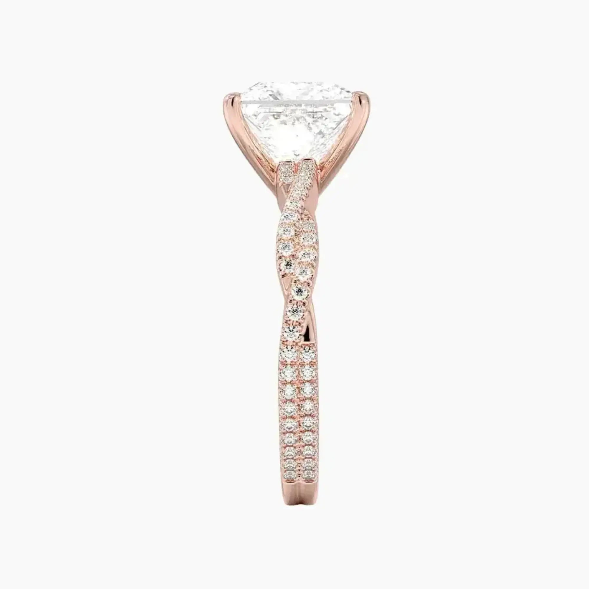 Briar Princess Designer 3 Carat Lab Grown Diamond Engagement Ring in 18K Yellow Gold