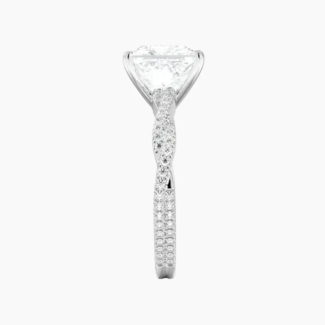 Briar Princess Designer Diamond Ring Setting in 18K White Gold