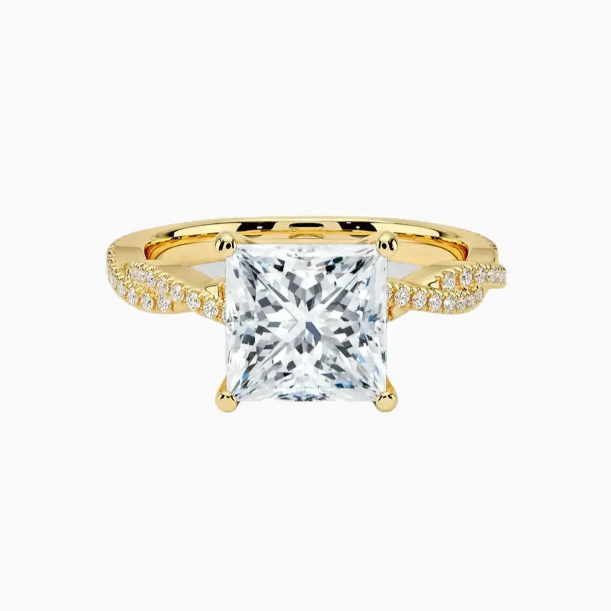 Briar Princess Designer Diamond Ring Setting in 18K Rose Gold