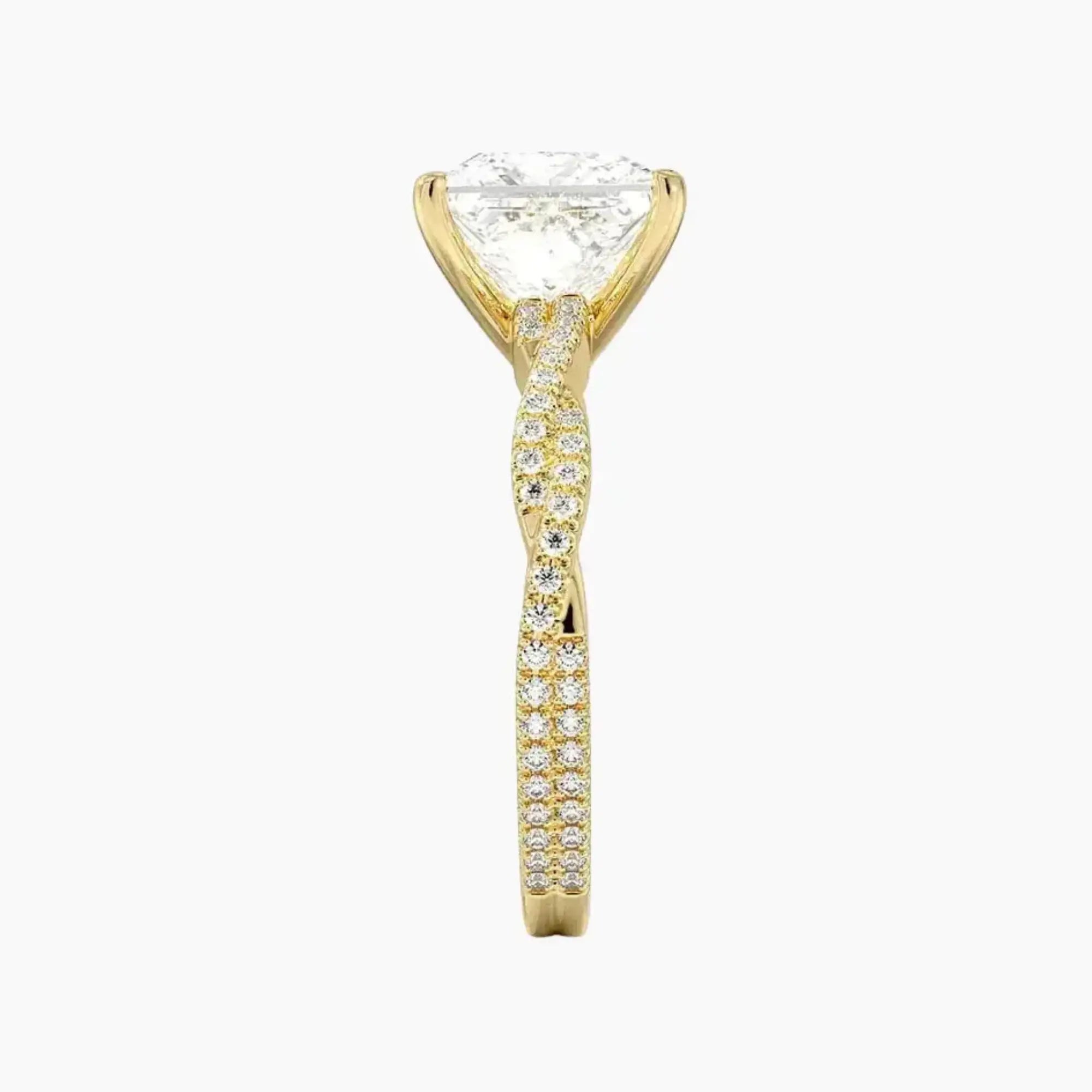 Briar Princess Designer Diamond Ring Setting in 18K White Gold