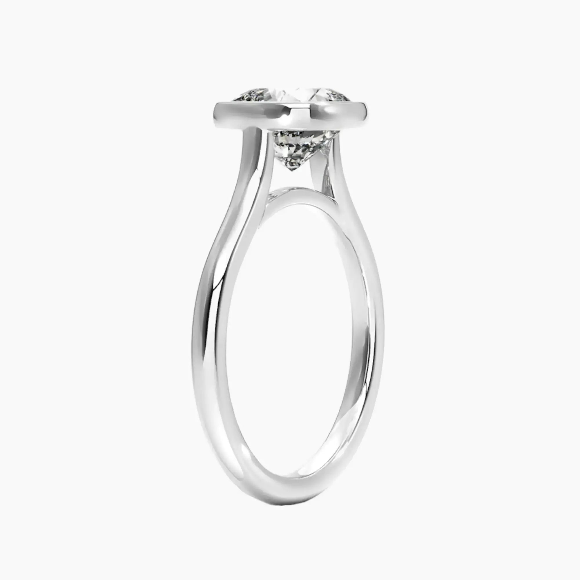 Jovienne Cushion Solitaire Diamond Ring Setting in 14K Rose Gold