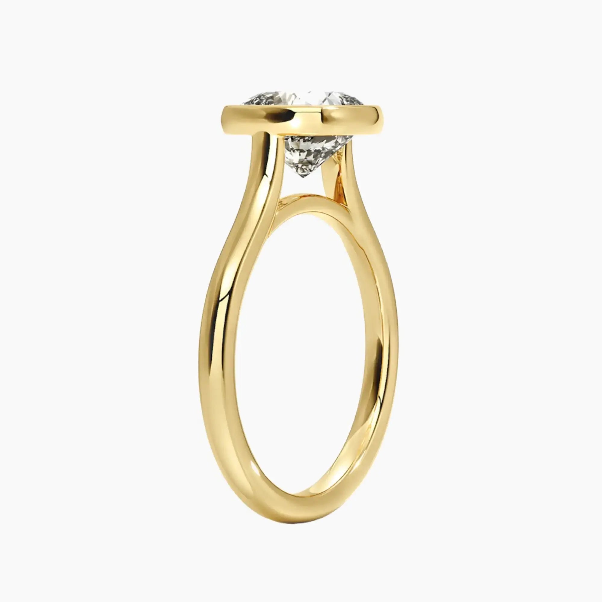 Jovienne Cushion Solitaire Diamond Ring Setting in 14K White Gold