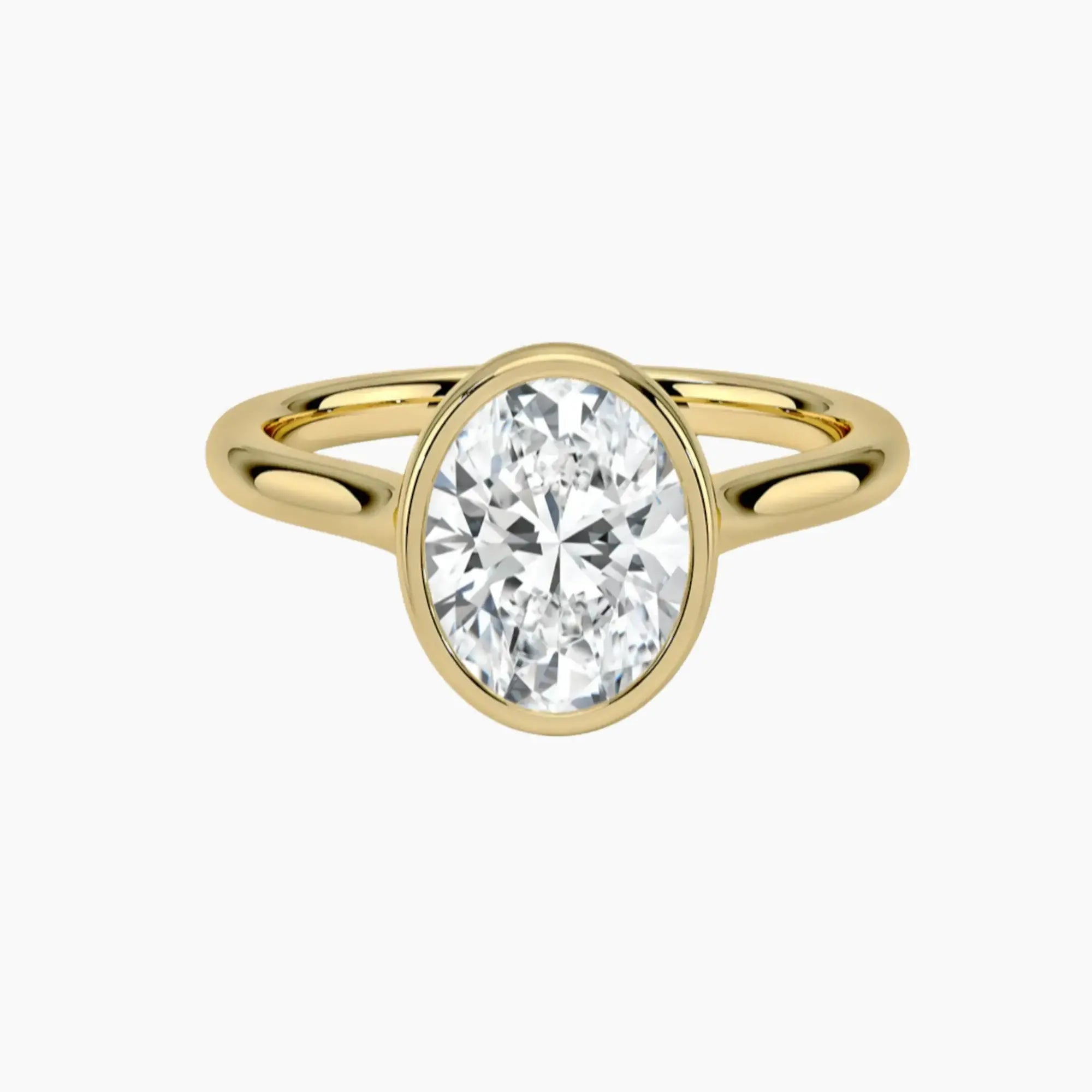 Jovienne Oval Solitaire 1.5 Carat Lab Grown Diamond Engagement Ring in 18K Rose Gold