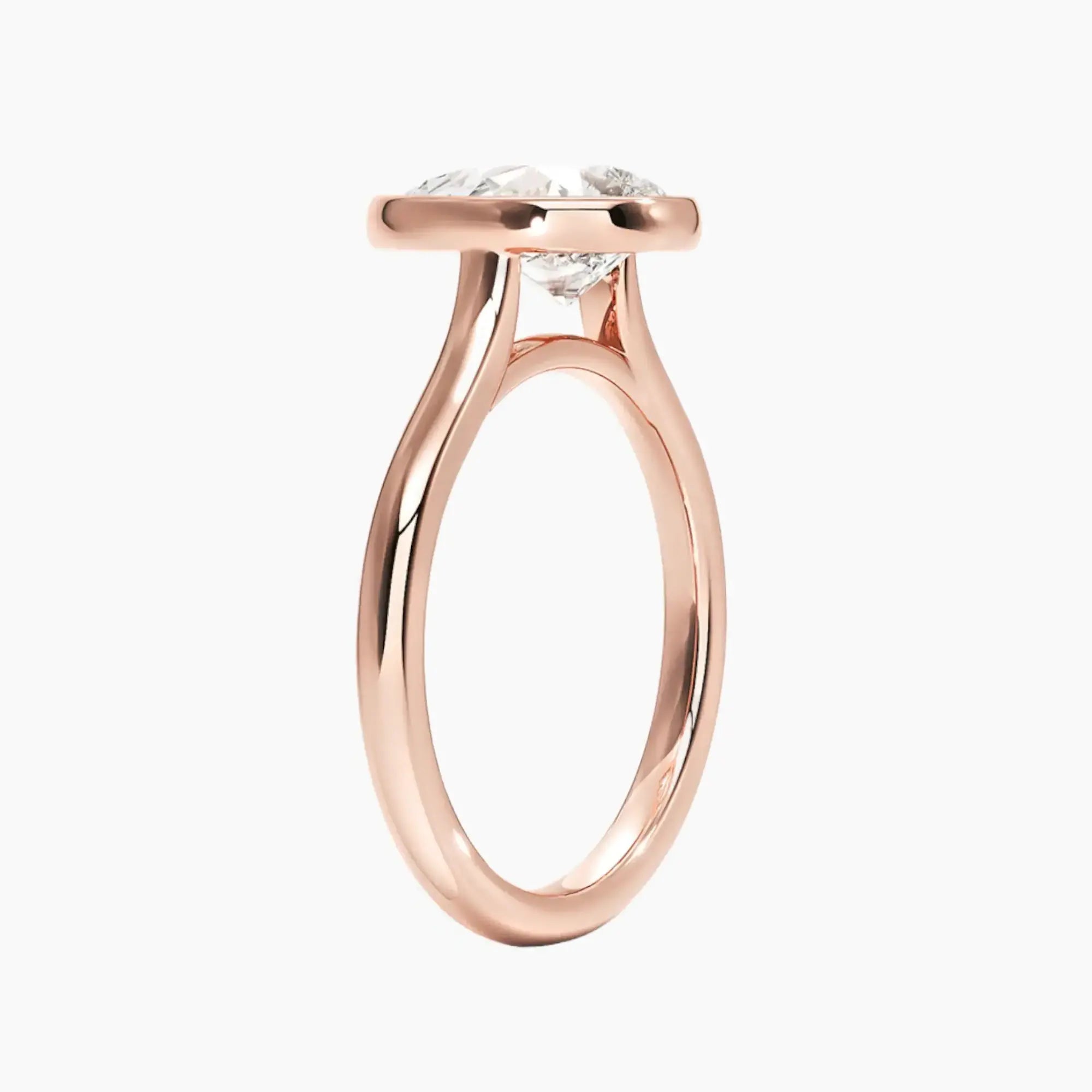 Jovienne Pear Solitaire Diamond Ring Setting in 18K White Gold