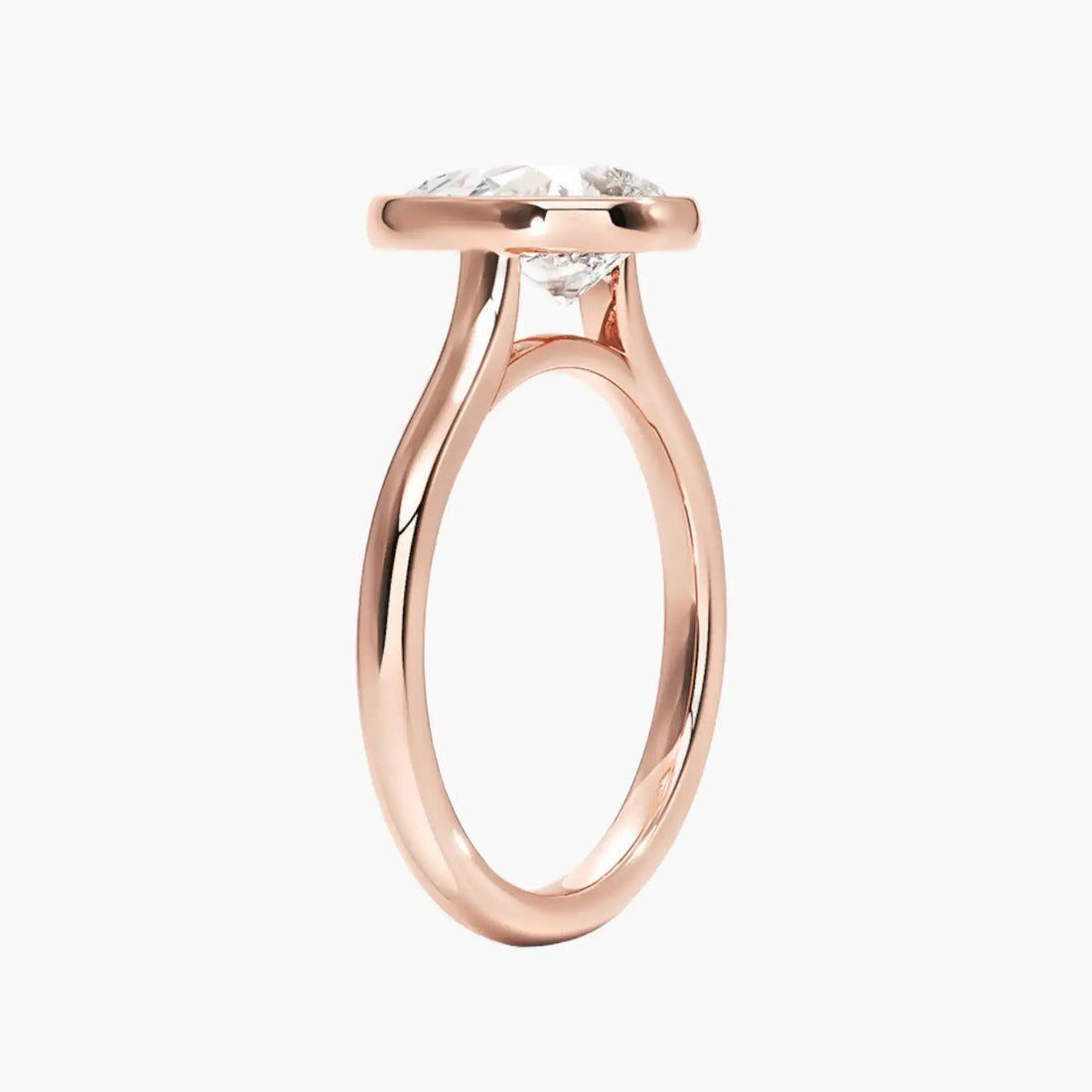 Jovienne Pear Solitaire 2.5 Carat Lab Grown Diamond Engagement Ring in 14K White Gold