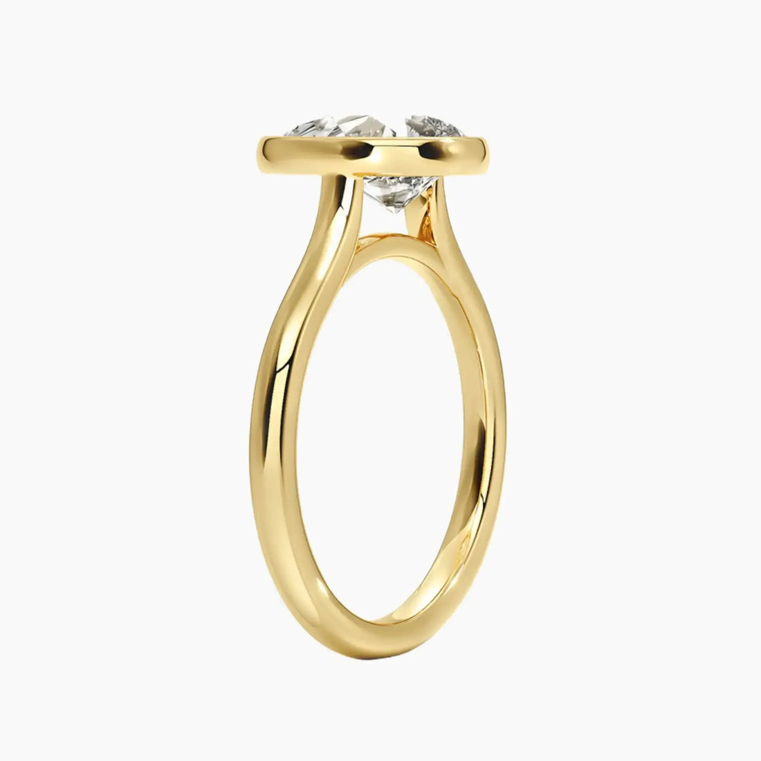 Jovienne Pear Solitaire 3 Carat Lab Grown Diamond Engagement Ring in 14K White Gold