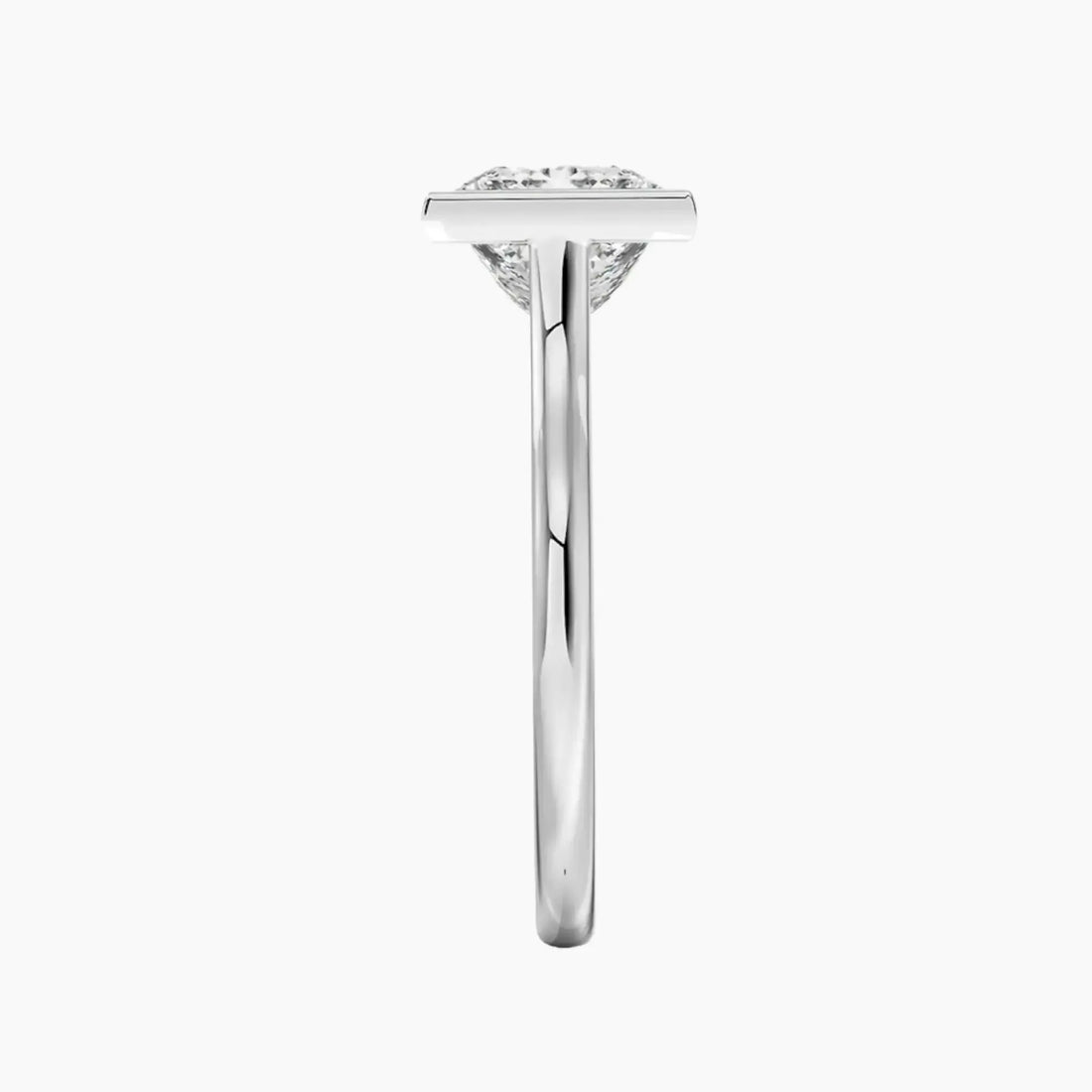 Jovienne Princess Solitaire 2 Carat Lab Grown Diamond Engagement Ring in 14K White Gold