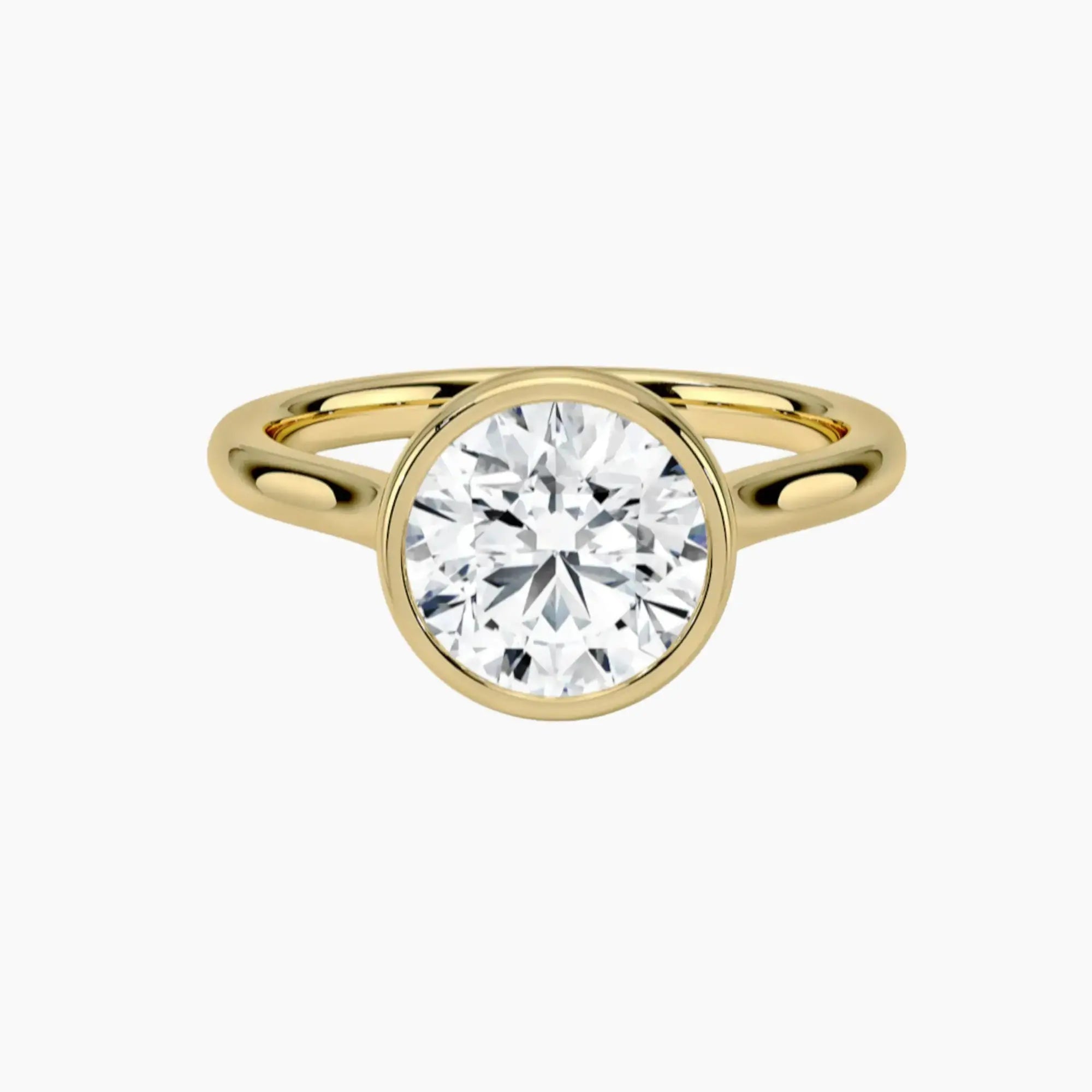 Jovienne Round Solitaire 1 Carat Lab Grown Diamond Engagement Ring in 14K Rose Gold