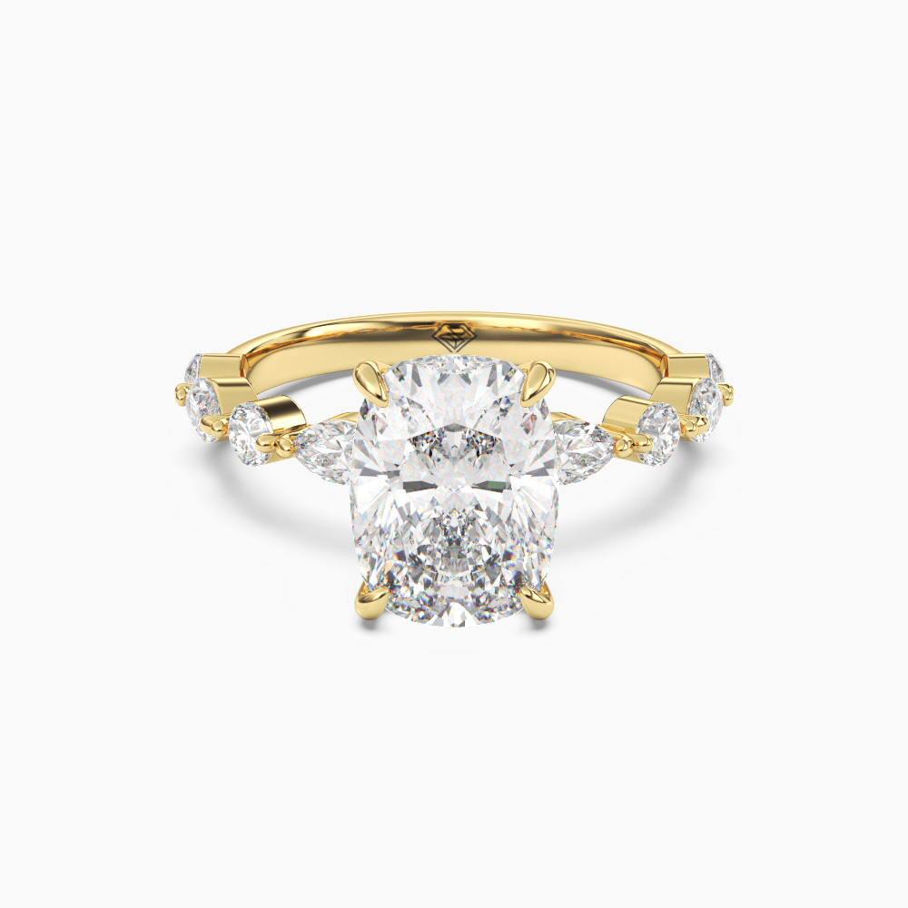 Sonnet Cushion Solitaire 1.5 Carat Lab Grown Diamond Engagement Ring in 14K Rose Gold