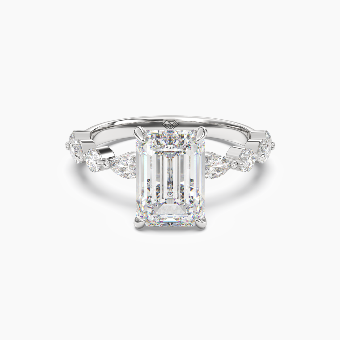 Sonnet Emerald Solitaire 1.5 Carat Lab Grown Diamond Engagement Ring in 14K Yellow Gold