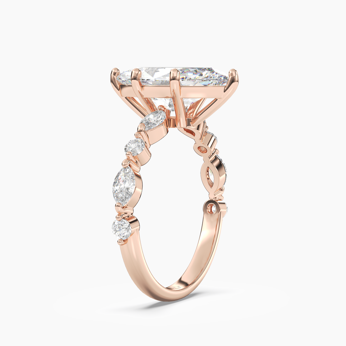 Sonnet Marquise Solitaire 1.5 Carat Lab Grown Diamond Engagement Ring in 18K White Gold