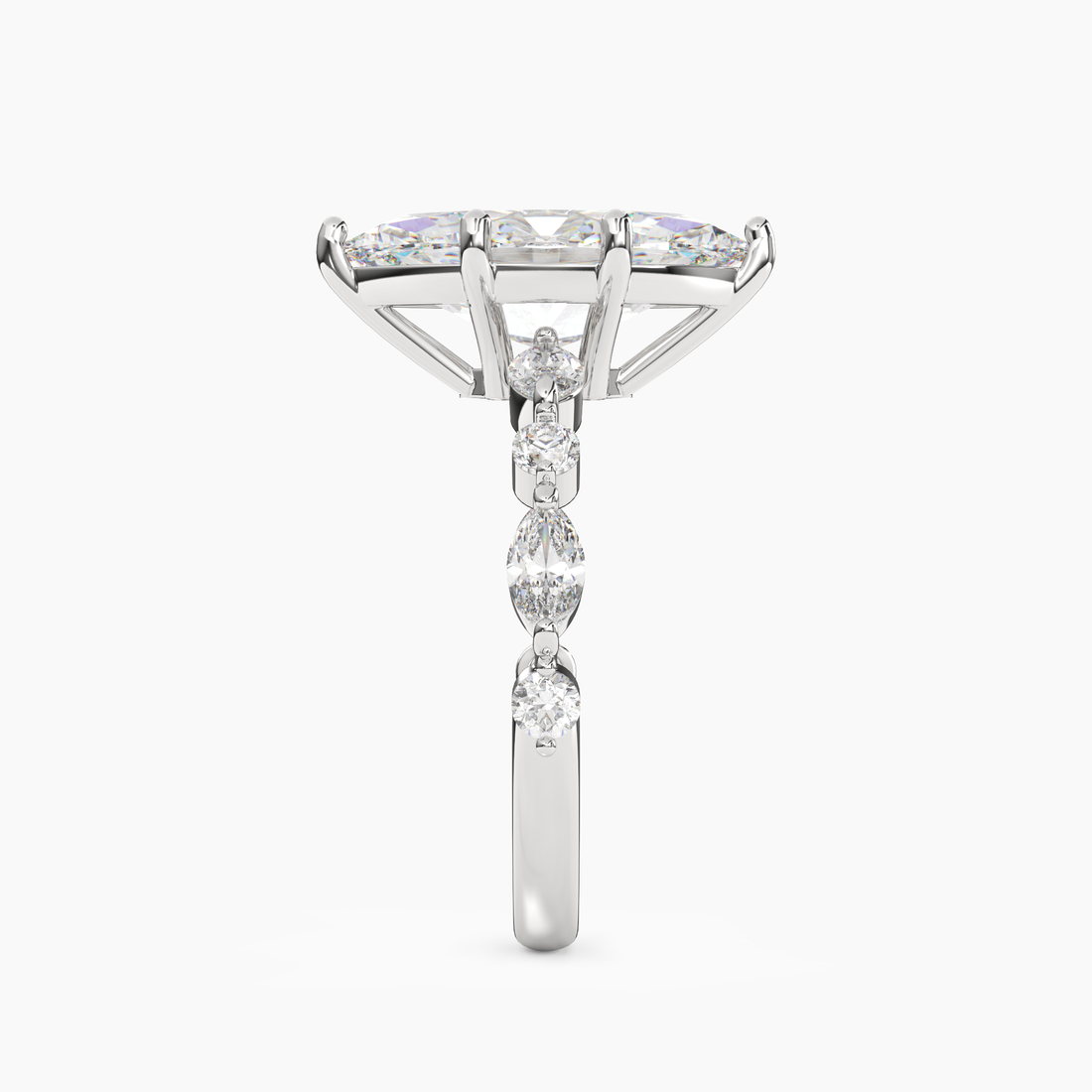 Sonnet Marquise Solitaire 2 Carat Lab Grown Diamond Engagement Ring in 18K Rose Gold