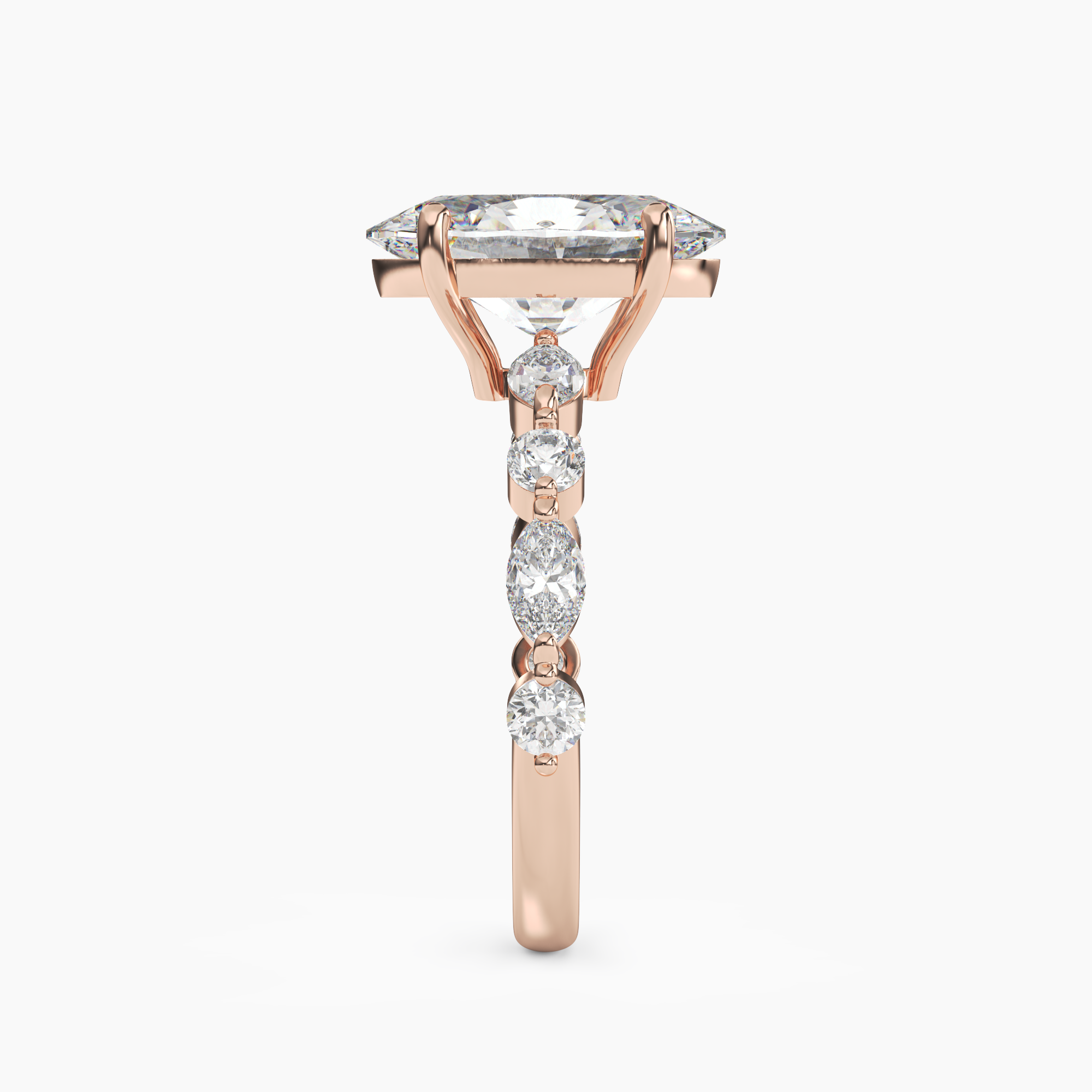 Sonnet Oval Solitaire 2 Carat Lab Grown Diamond Engagement Ring in 18K Yellow Gold