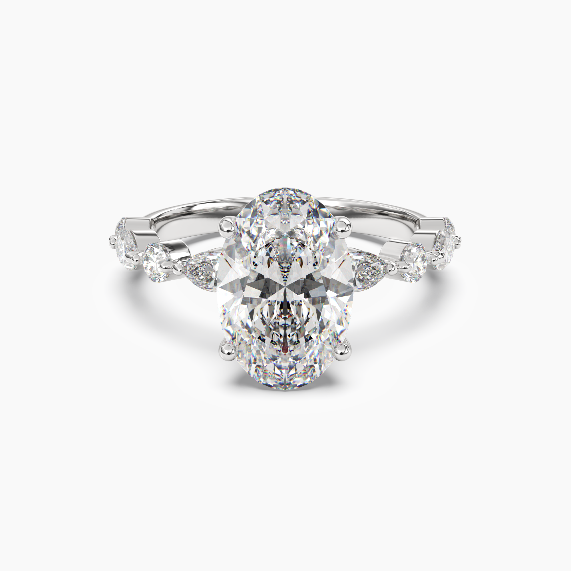 Sonnet Oval Solitaire 1.5 Carat Lab Grown Diamond Engagement Ring in 14K Yellow Gold