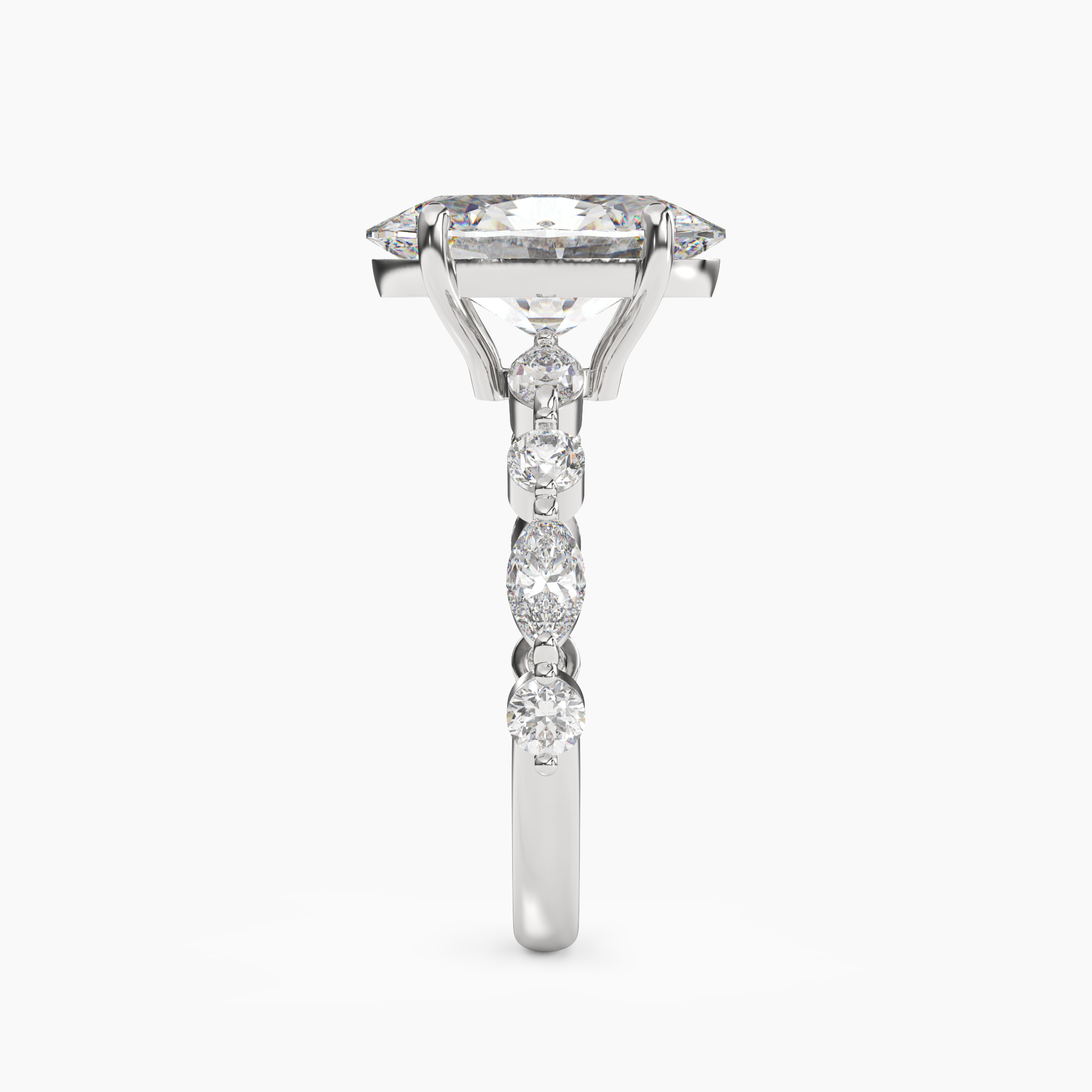 Sonnet Oval Solitaire 2.5 Carat Lab Grown Diamond Engagement Ring in 14K Rose Gold