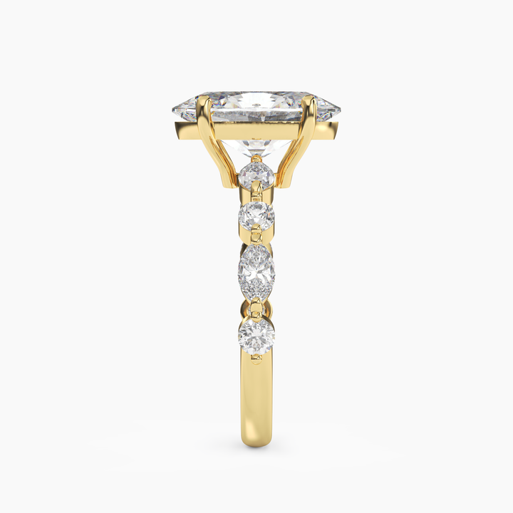 Sonnet Oval Solitaire 2 Carat Lab Grown Diamond Engagement Ring in 18K Rose Gold