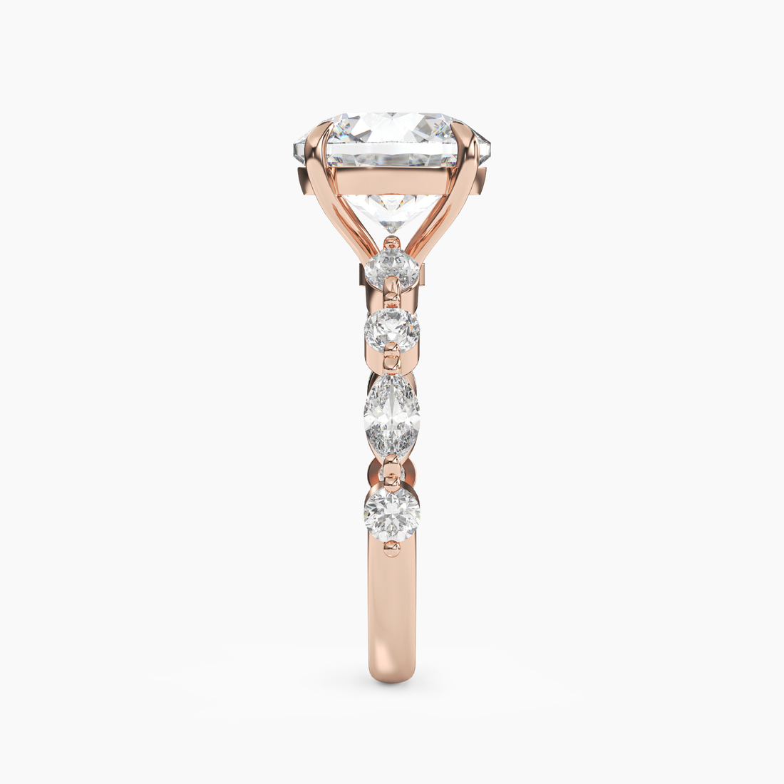 Sonnet Round Solitaire 2.5 Carat Lab Grown Diamond Engagement Ring in 14K Yellow Gold