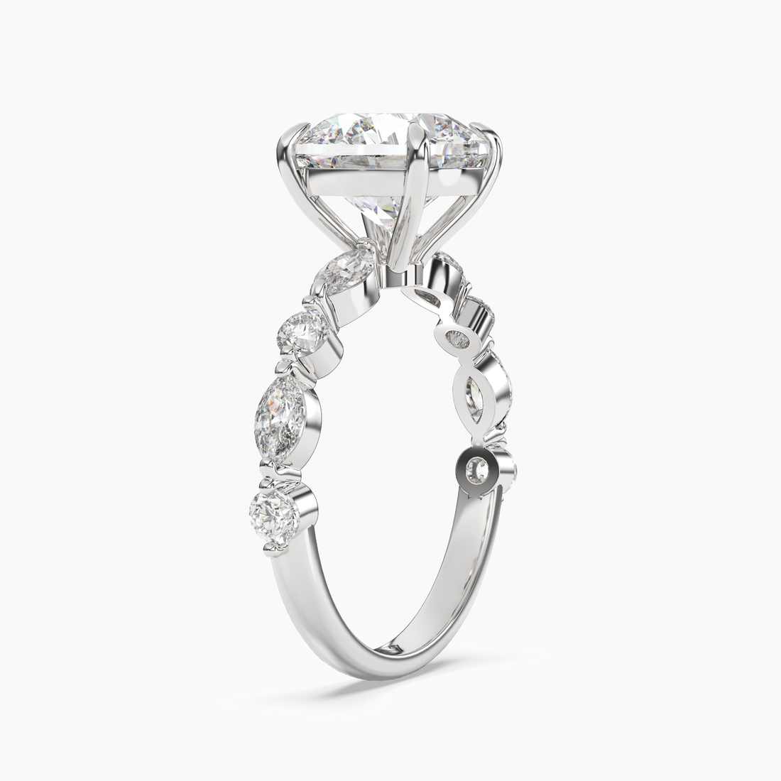 Sonnet Round Solitaire 2 Carat Lab Grown Diamond Engagement Ring in 14K White Gold