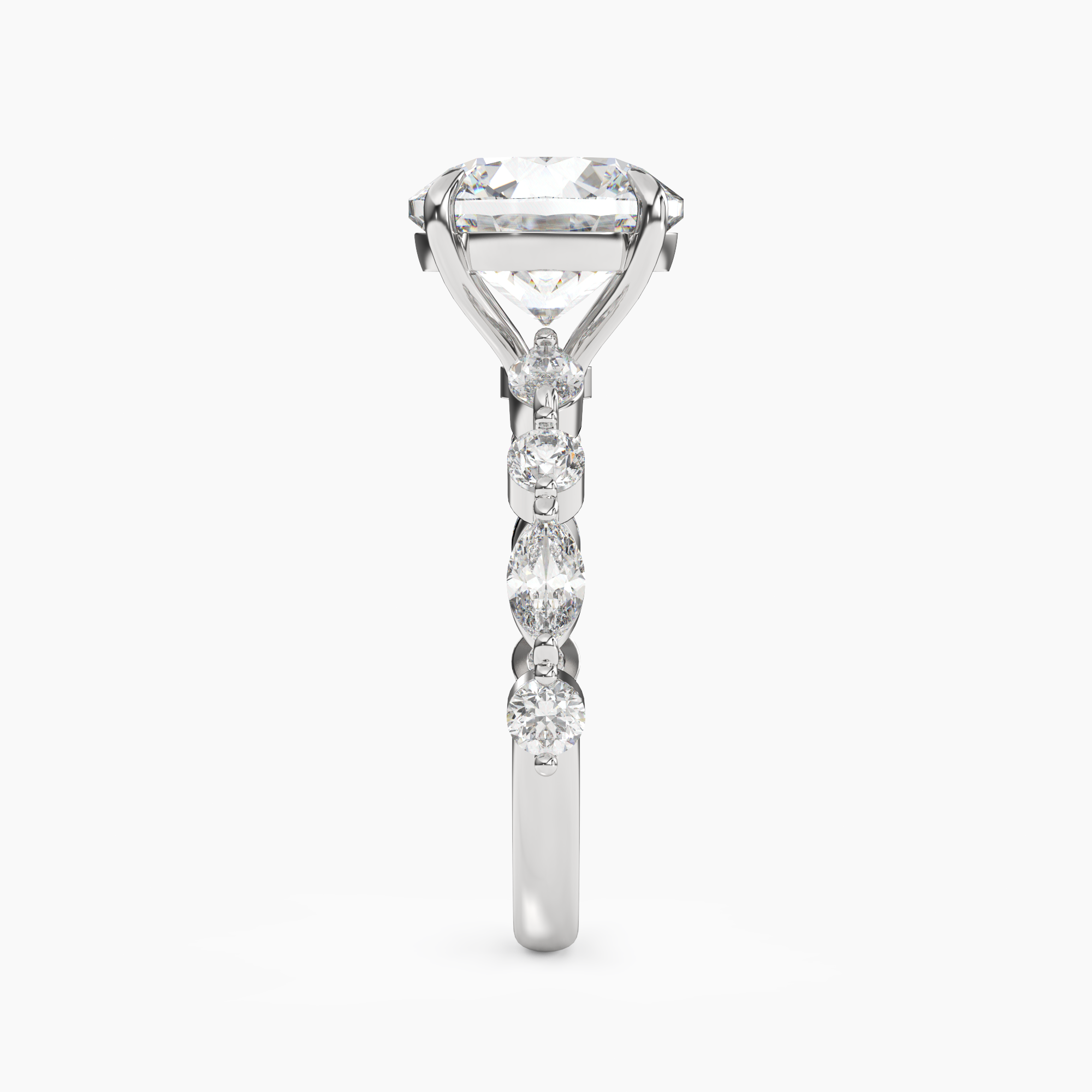 Sonnet Round Solitaire 1 Carat Lab Grown Diamond Engagement Ring in 18K Rose Gold