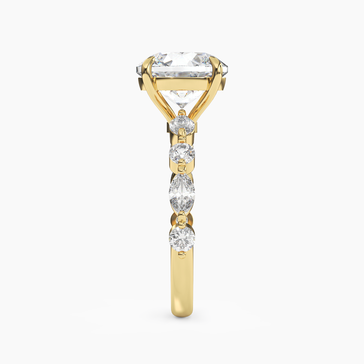 Sonnet Round Solitaire 2 Carat Lab Grown Diamond Engagement Ring in 14K Rose Gold