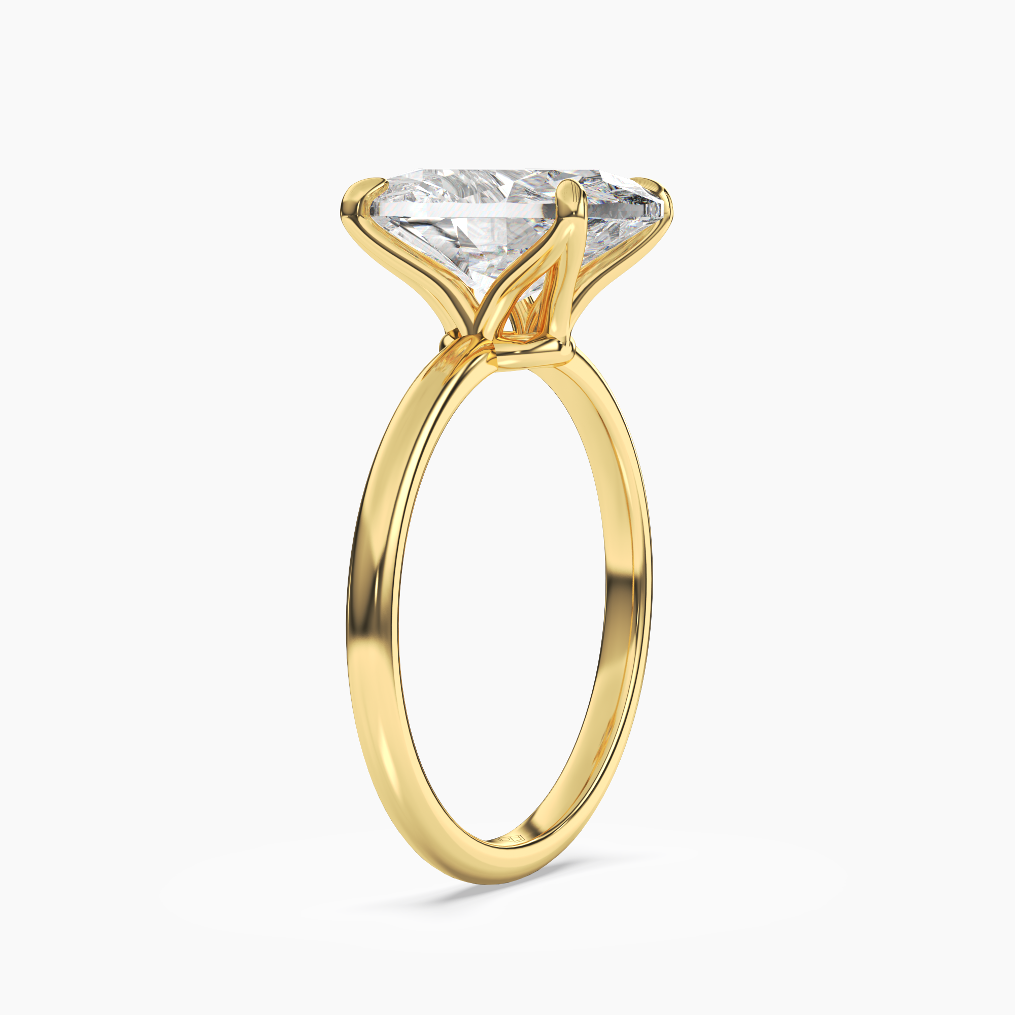 Brielle Oval Solitaire 1.5 Carat Lab Grown Diamond Engagement Ring in 14K Rose Gold