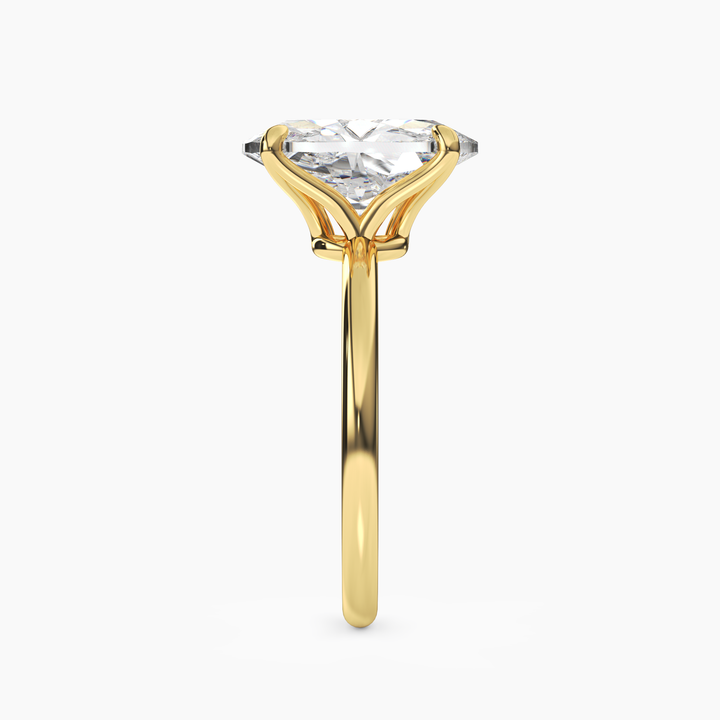 Brielle Oval Solitaire 1.5 Carat Lab Grown Diamond Engagement Ring in 18K Rose Gold
