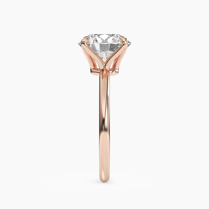 Brielle Round Solitaire 1.5 Carat Lab Grown Diamond Engagement Ring in 18K Yellow Gold
